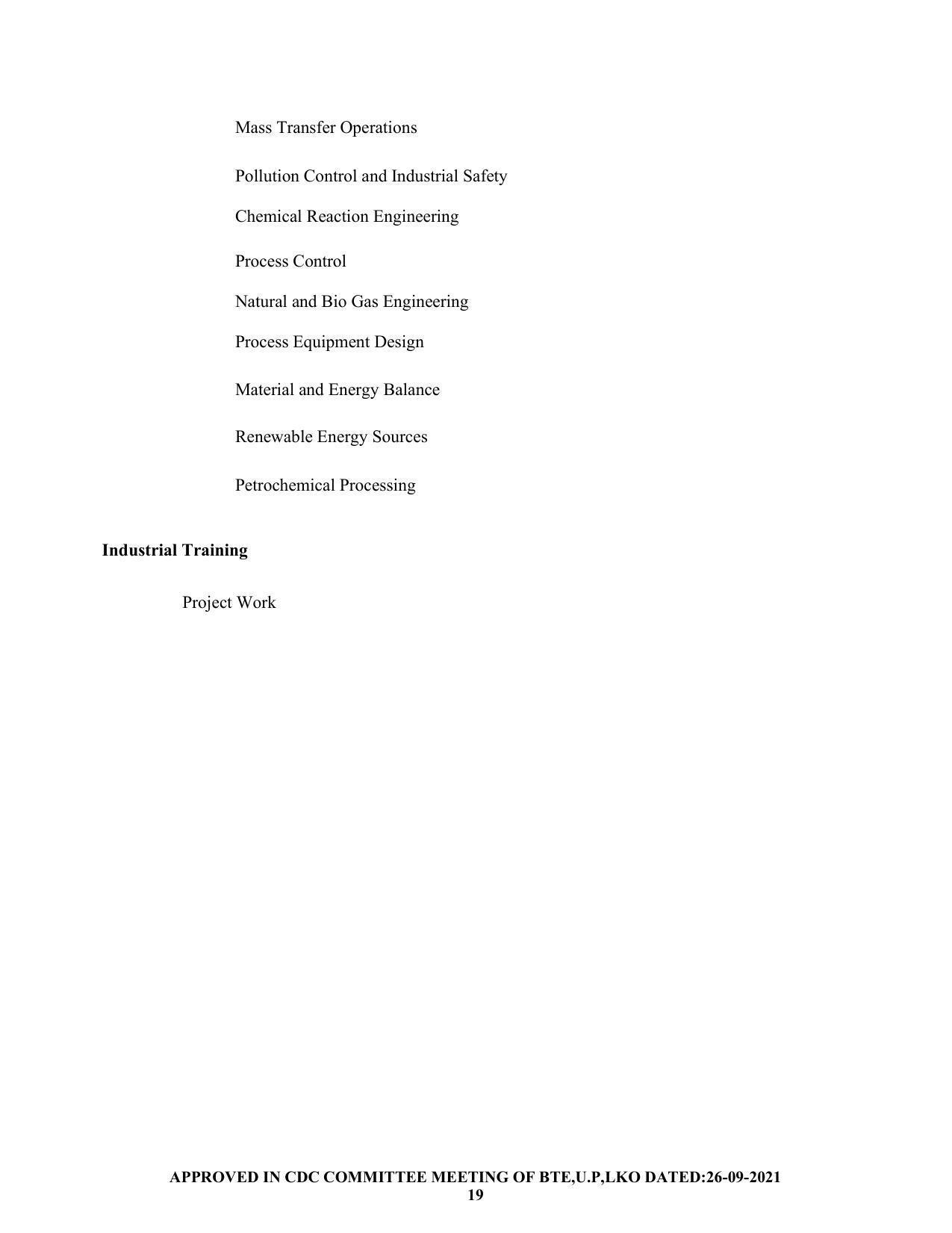 SYLLABUS FOR SEMESTER SYSTEM EFFECTIVE FROM (2021-2022) - CHEMICAL ENGINEERING (PETRO CHEMICAL) - Page 19