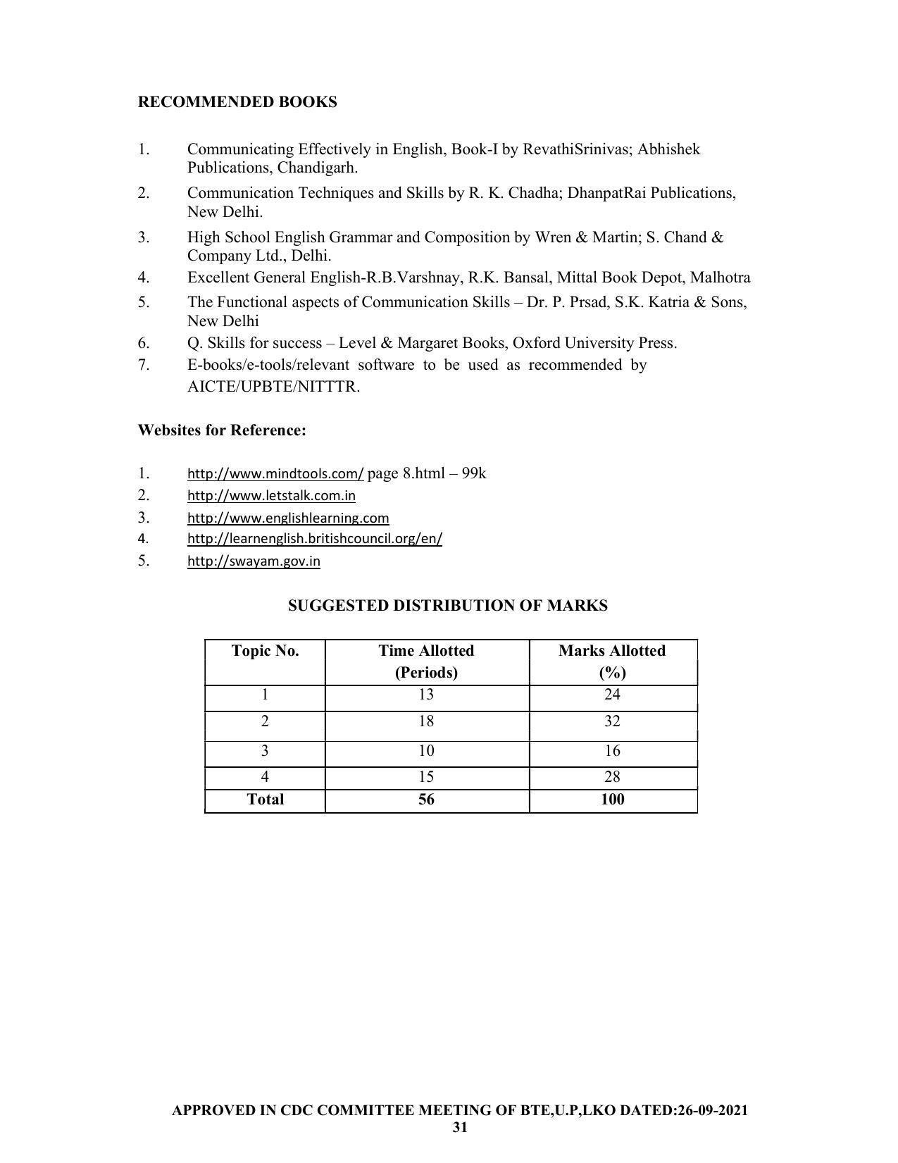 SYLLABUS FOR SEMESTER SYSTEM EFFECTIVE FROM (2021-2022) - CHEMICAL ENGINEERING (PETRO CHEMICAL) - Page 31