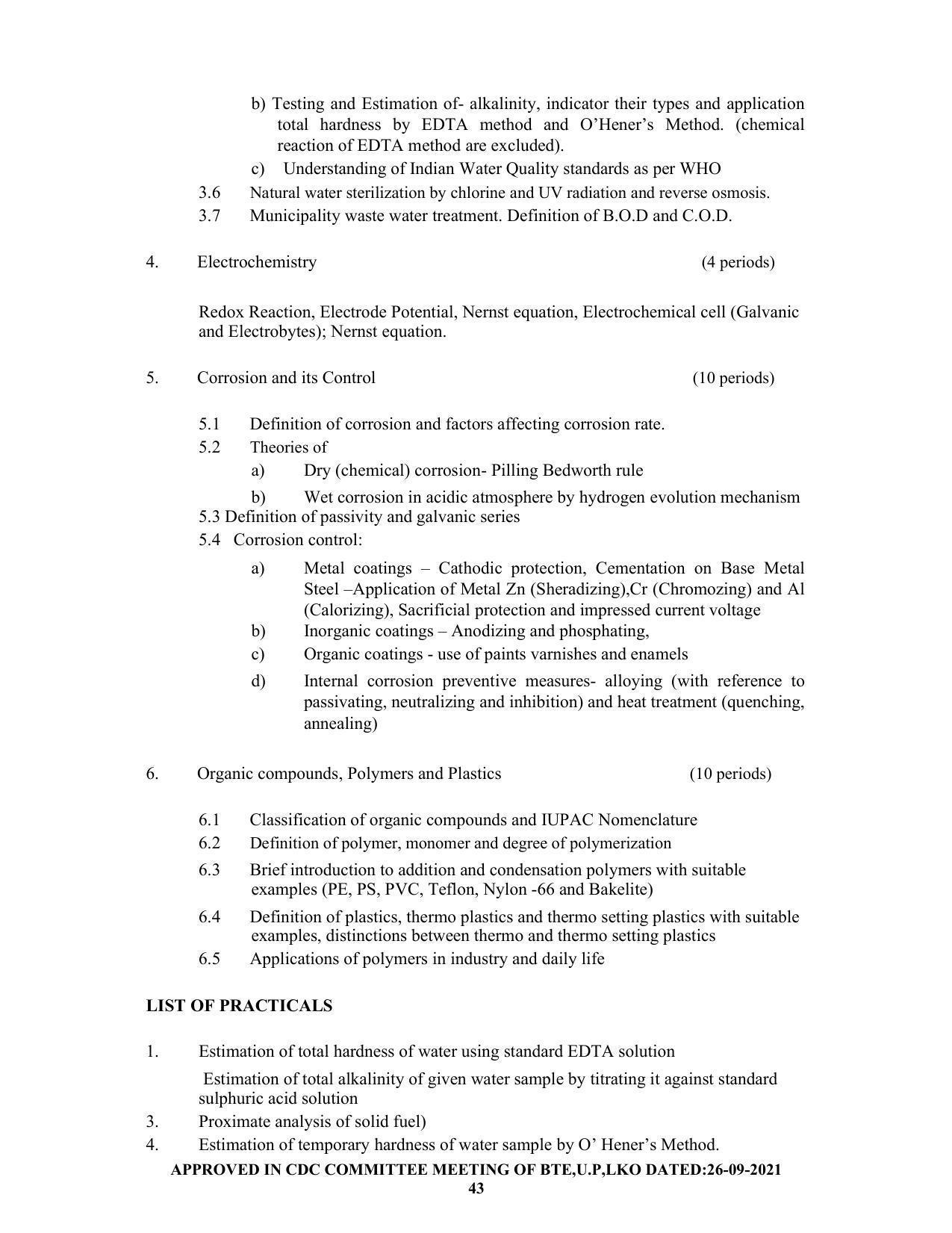 SYLLABUS FOR SEMESTER SYSTEM EFFECTIVE FROM (2021-2022) - CHEMICAL ENGINEERING (PETRO CHEMICAL) - Page 43