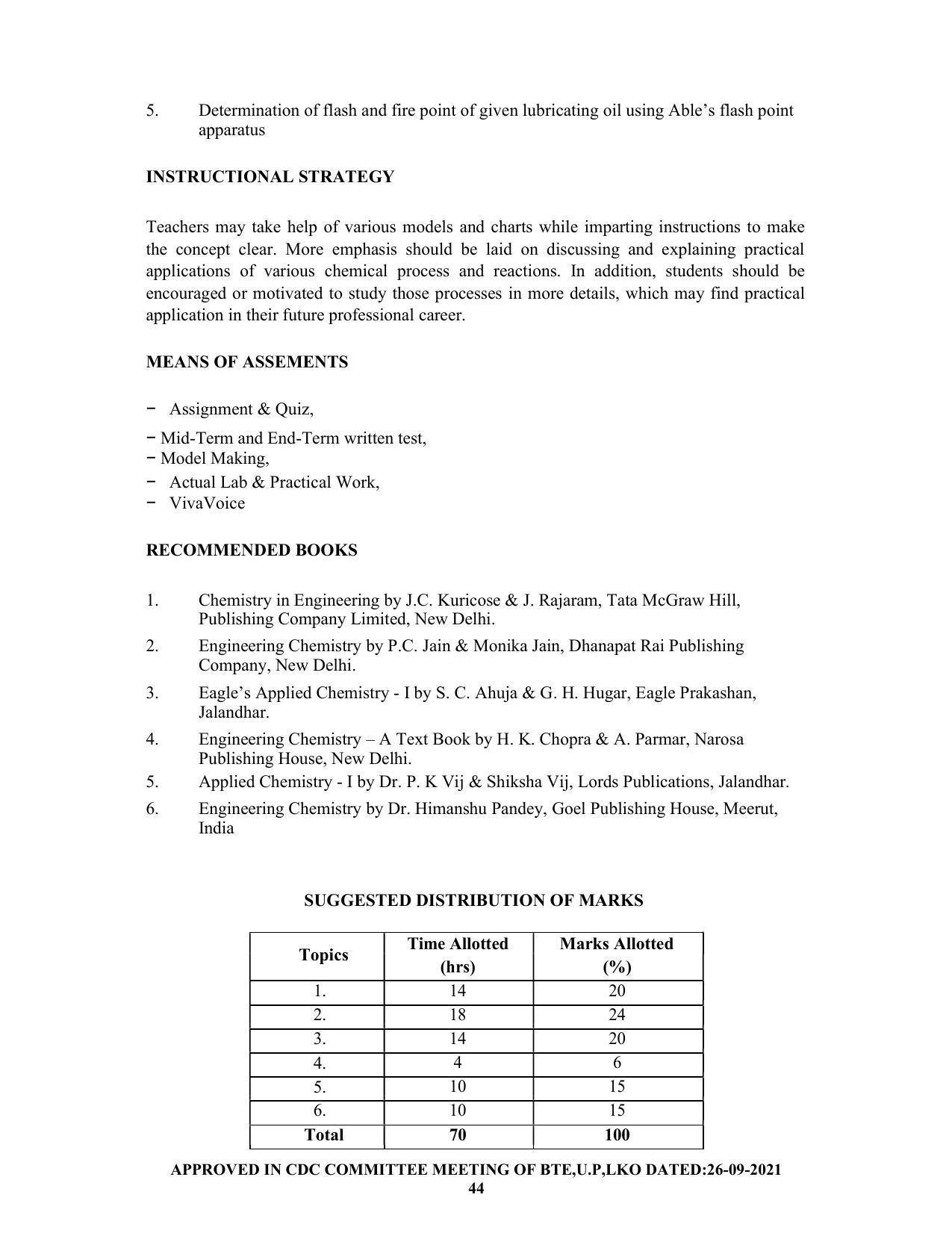 SYLLABUS FOR SEMESTER SYSTEM EFFECTIVE FROM (2021-2022) - CHEMICAL ENGINEERING (PETRO CHEMICAL) - Page 44