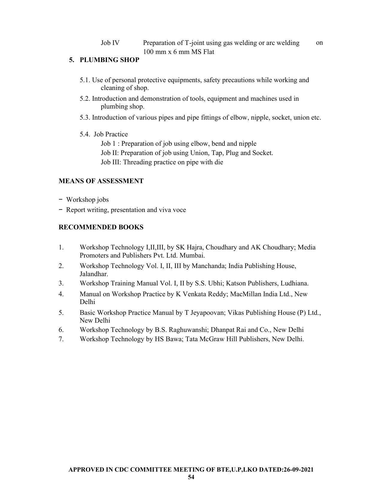 SYLLABUS FOR SEMESTER SYSTEM EFFECTIVE FROM (2021-2022) - CHEMICAL ENGINEERING (PETRO CHEMICAL) - Page 54