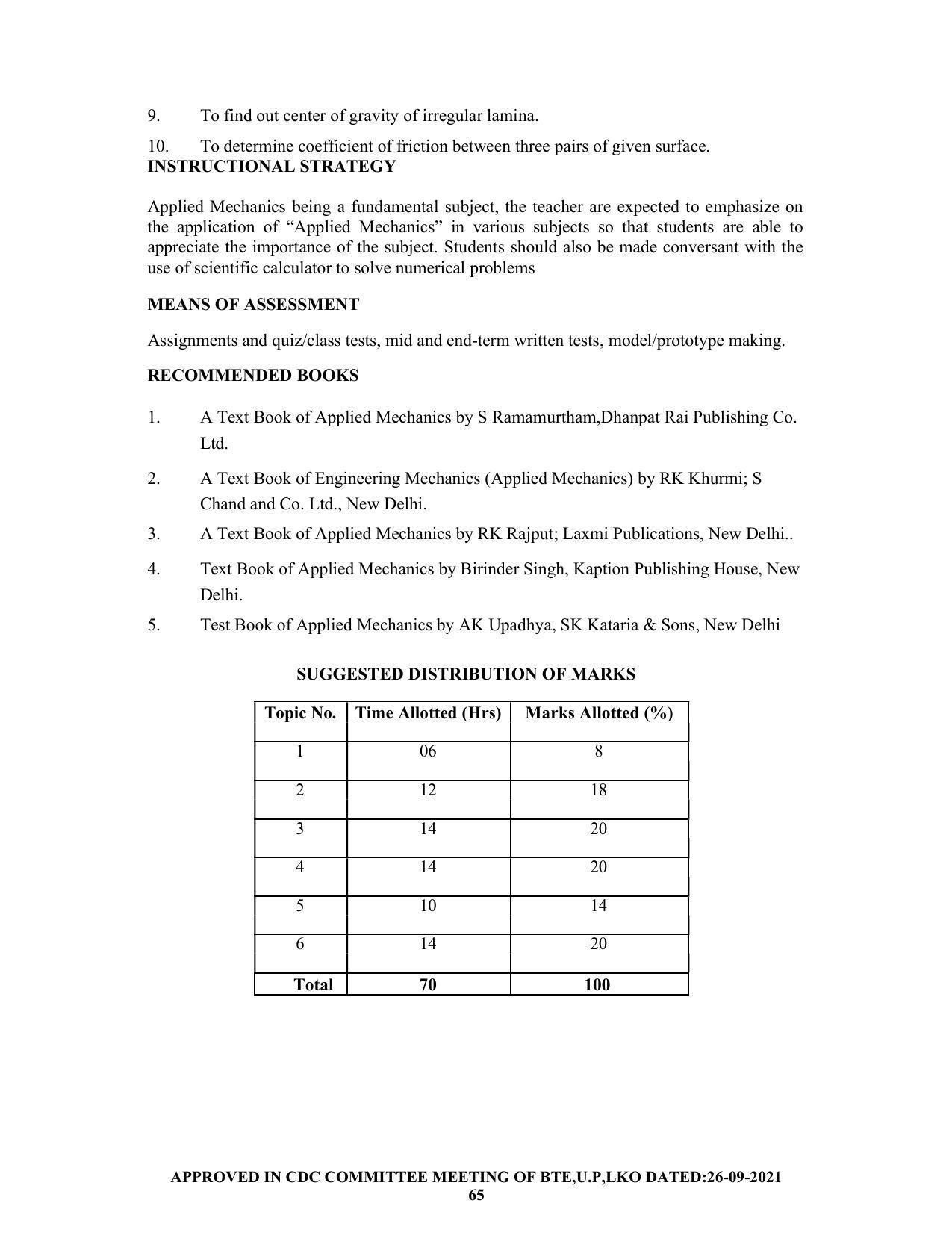 SYLLABUS FOR SEMESTER SYSTEM EFFECTIVE FROM (2021-2022) - CHEMICAL ENGINEERING (PETRO CHEMICAL) - Page 65
