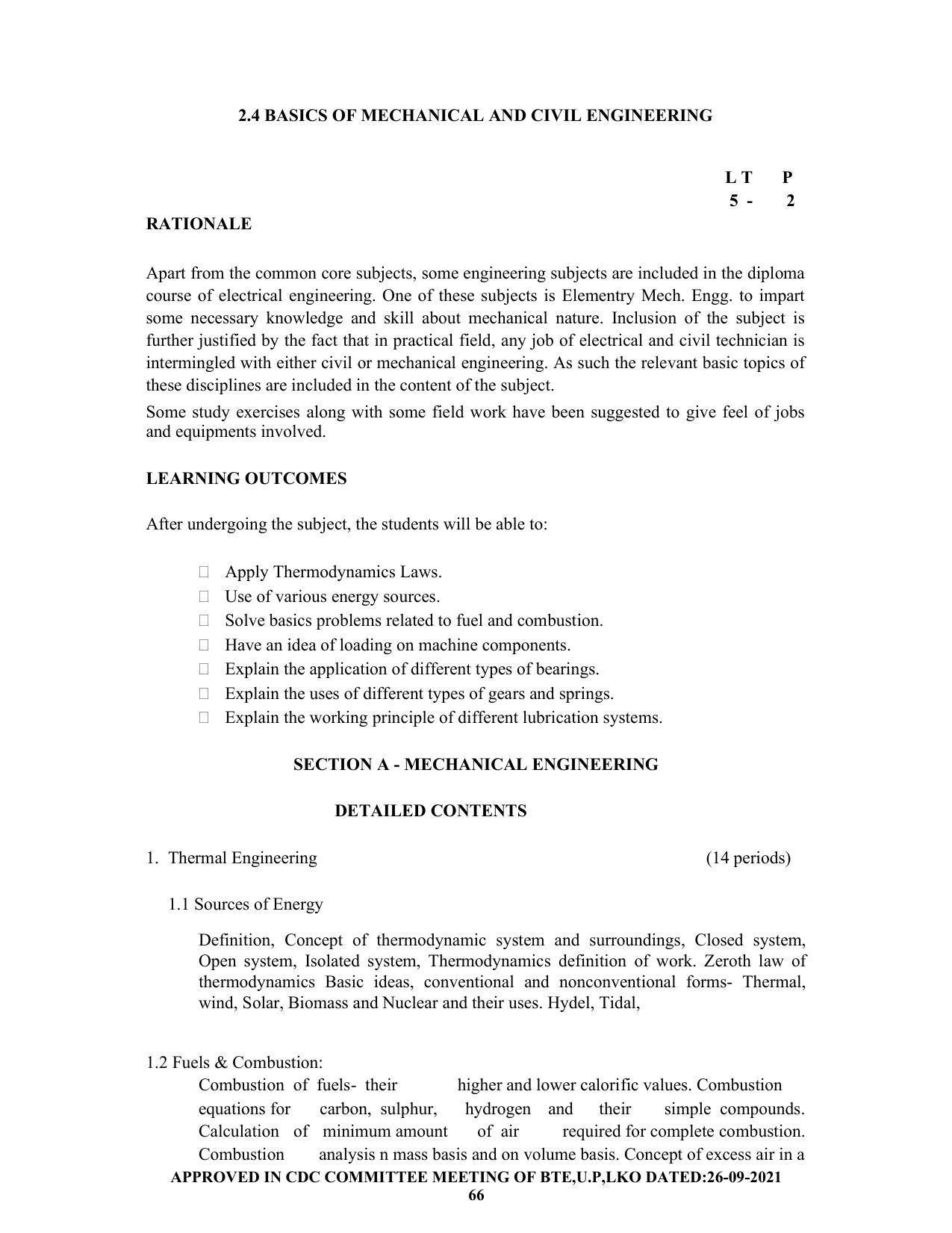 SYLLABUS FOR SEMESTER SYSTEM EFFECTIVE FROM (2021-2022) - CHEMICAL ENGINEERING (PETRO CHEMICAL) - Page 66