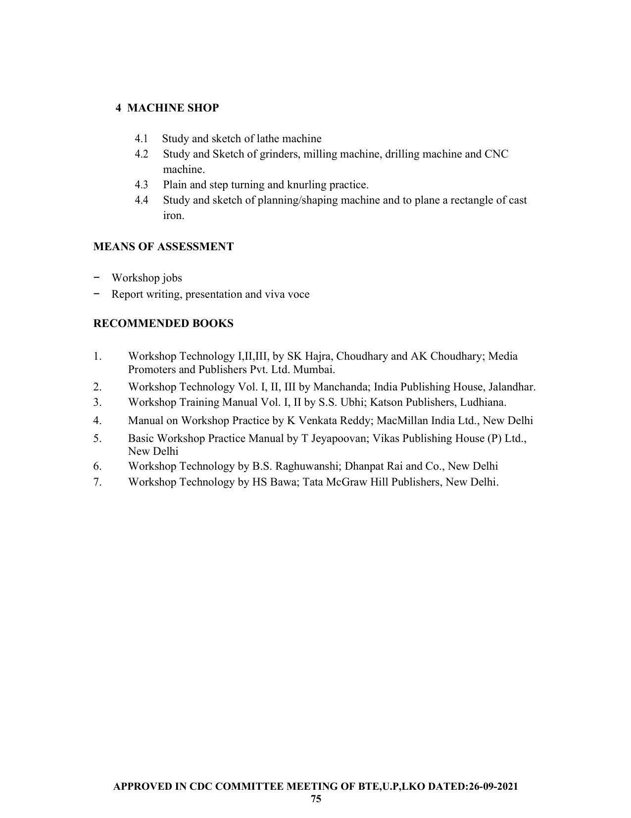 SYLLABUS FOR SEMESTER SYSTEM EFFECTIVE FROM (2021-2022) - CHEMICAL ENGINEERING (PETRO CHEMICAL) - Page 75