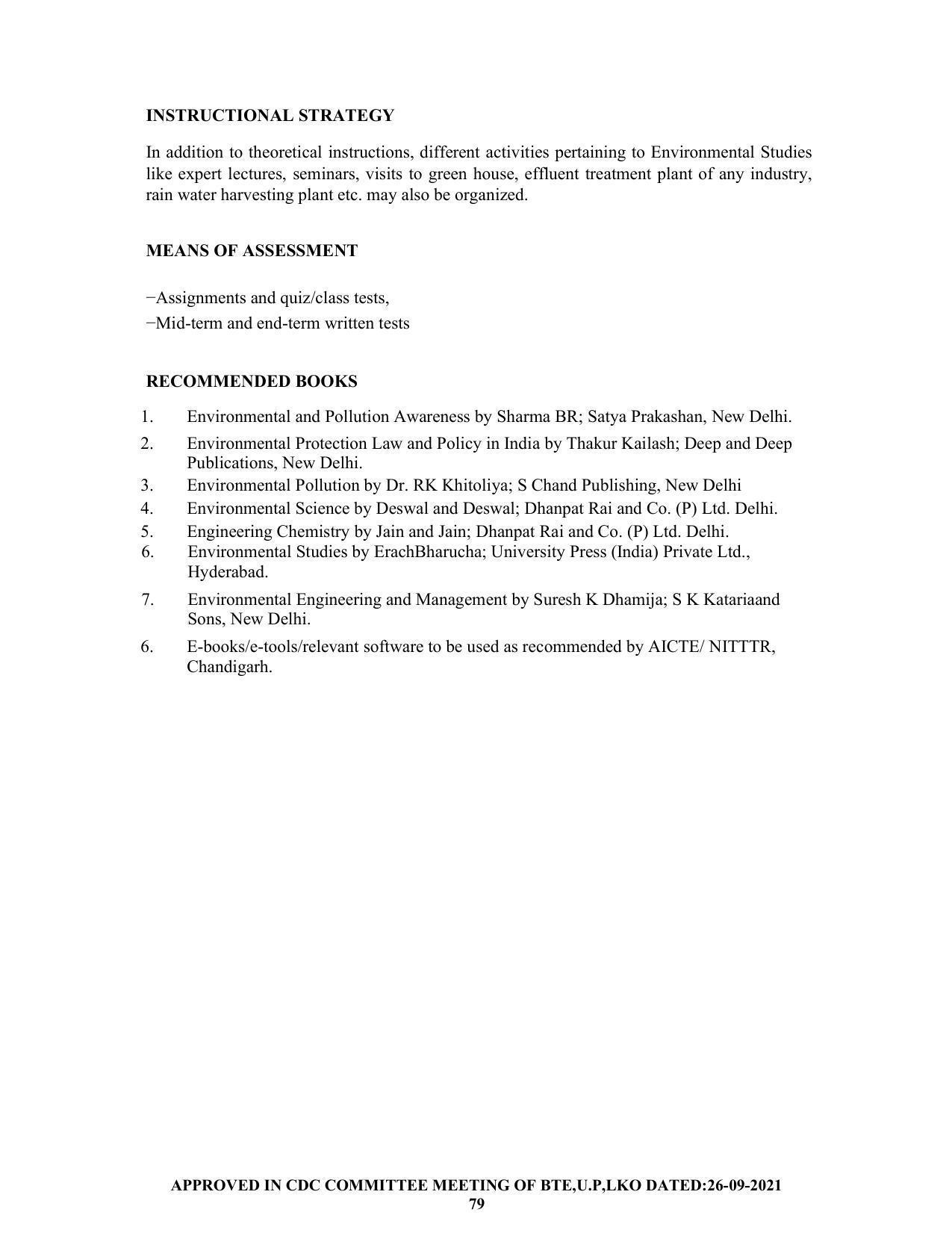 SYLLABUS FOR SEMESTER SYSTEM EFFECTIVE FROM (2021-2022) - CHEMICAL ENGINEERING (PETRO CHEMICAL) - Page 79