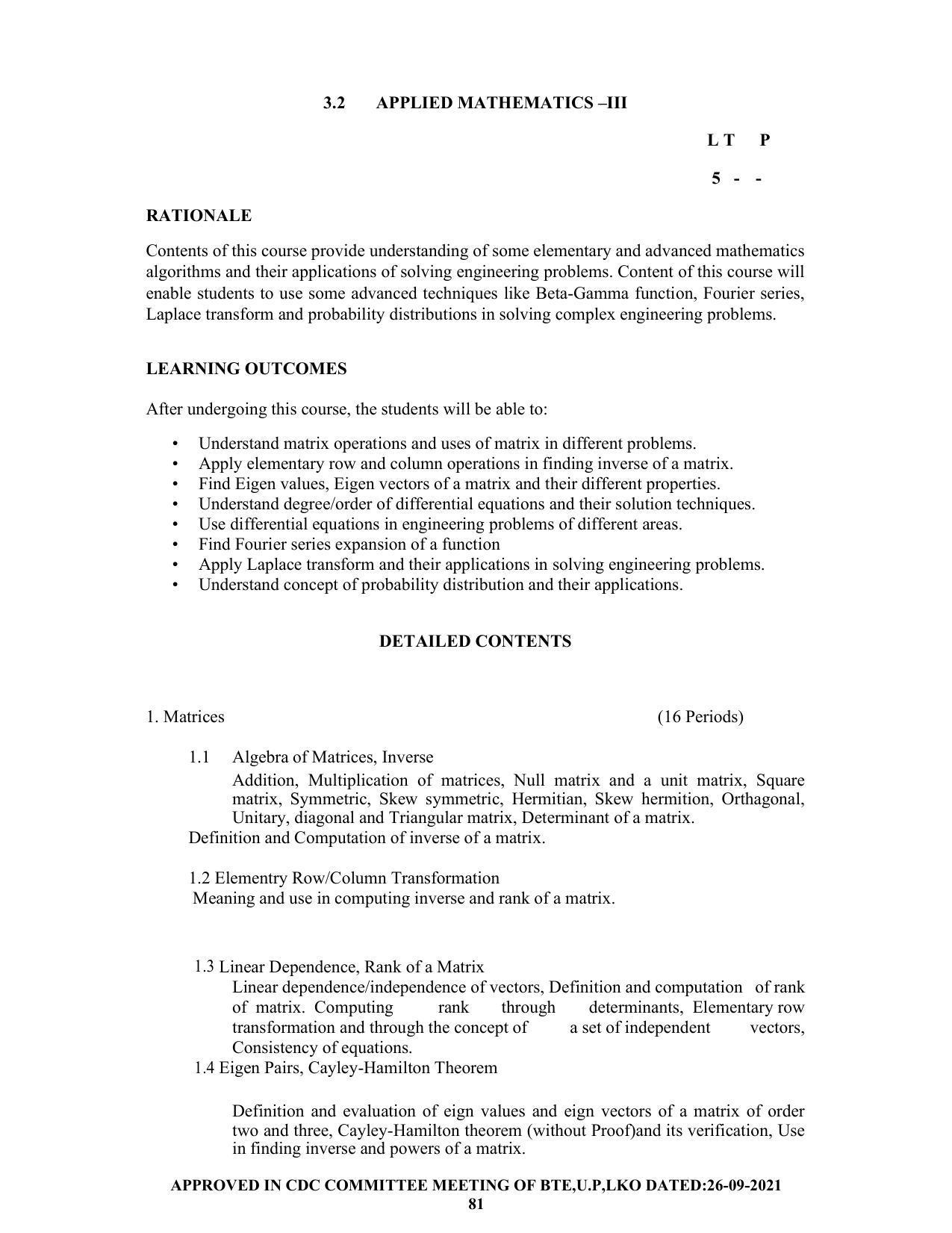 SYLLABUS FOR SEMESTER SYSTEM EFFECTIVE FROM (2021-2022) - CHEMICAL ENGINEERING (PETRO CHEMICAL) - Page 81