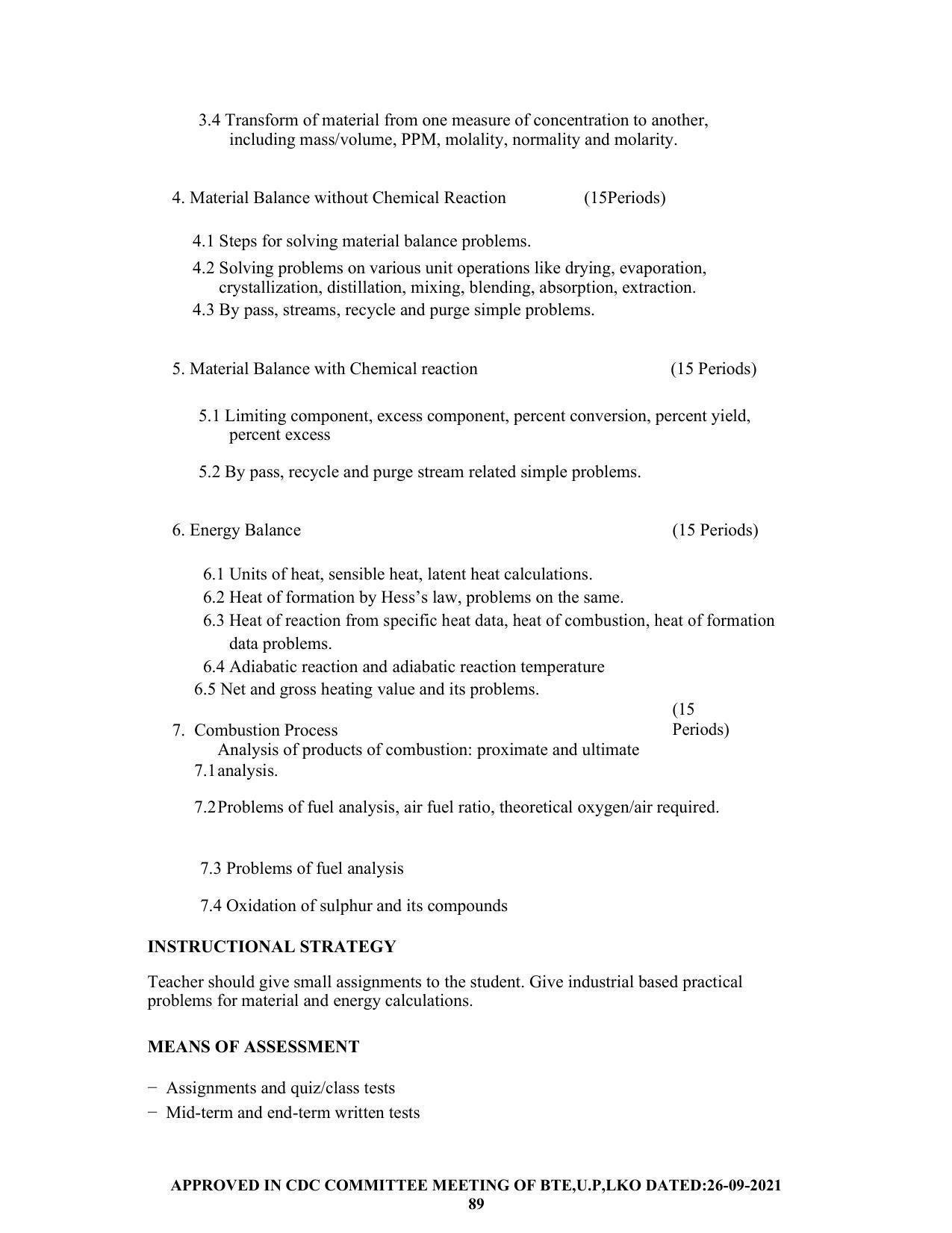SYLLABUS FOR SEMESTER SYSTEM EFFECTIVE FROM (2021-2022) - CHEMICAL ENGINEERING (PETRO CHEMICAL) - Page 89