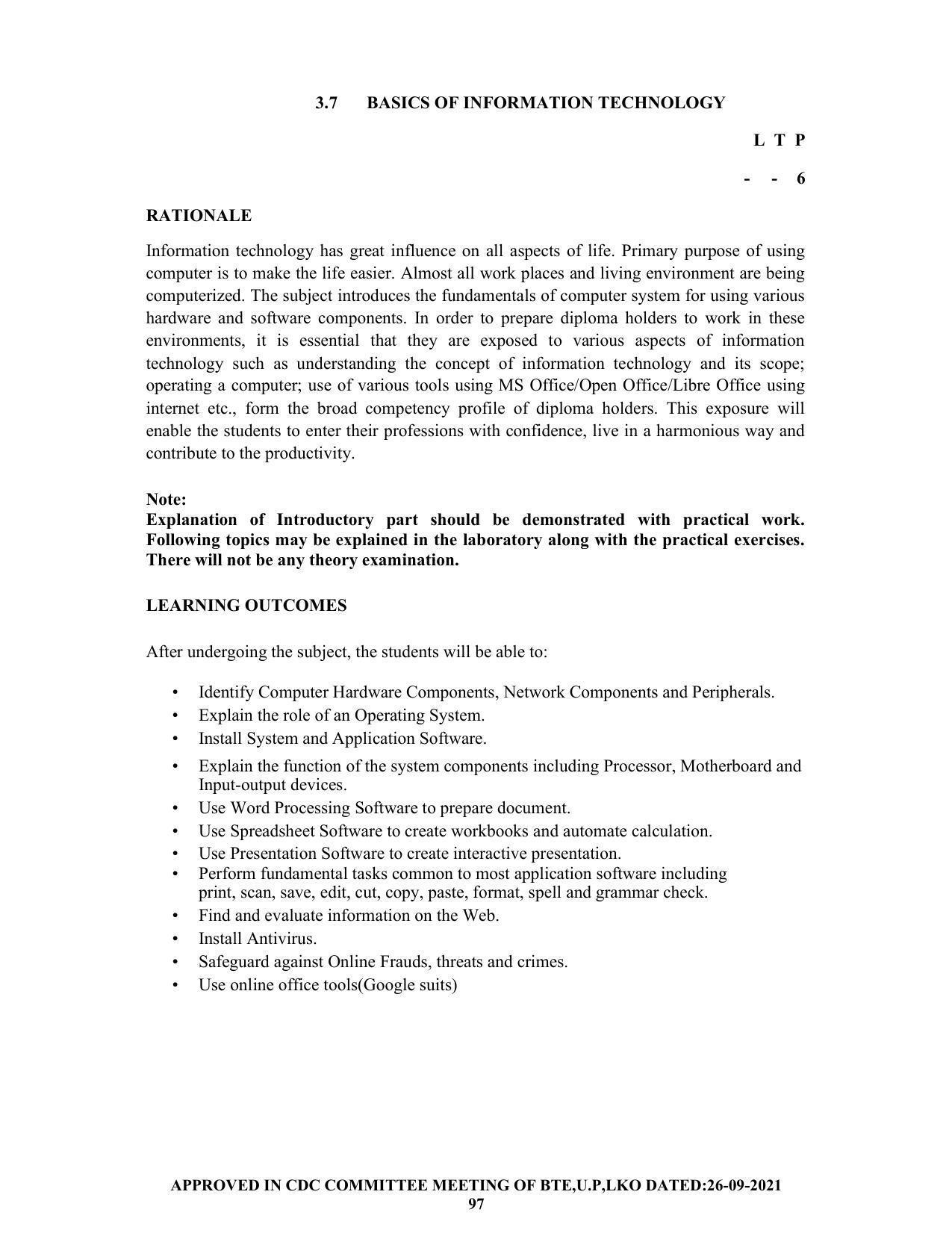 SYLLABUS FOR SEMESTER SYSTEM EFFECTIVE FROM (2021-2022) - CHEMICAL ENGINEERING (PETRO CHEMICAL) - Page 97