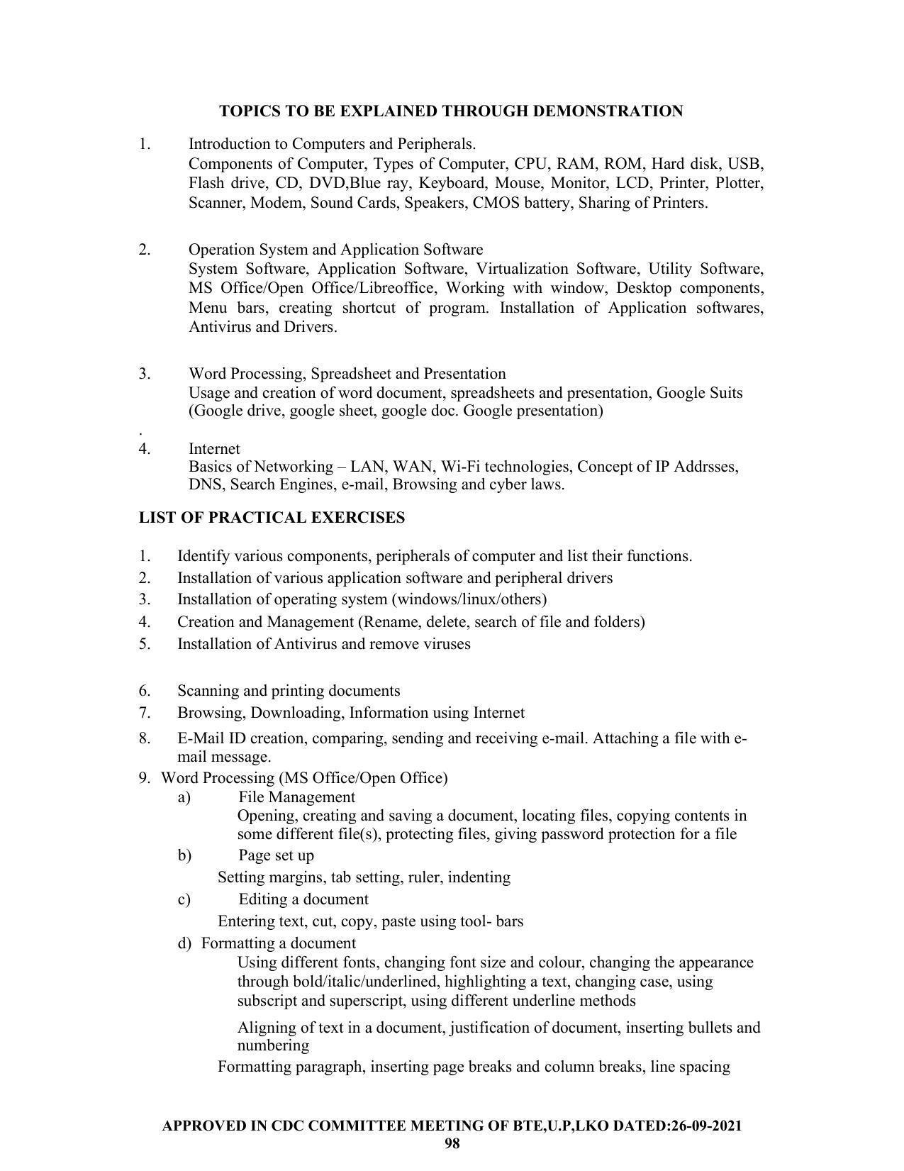 SYLLABUS FOR SEMESTER SYSTEM EFFECTIVE FROM (2021-2022) - CHEMICAL ENGINEERING (PETRO CHEMICAL) - Page 98