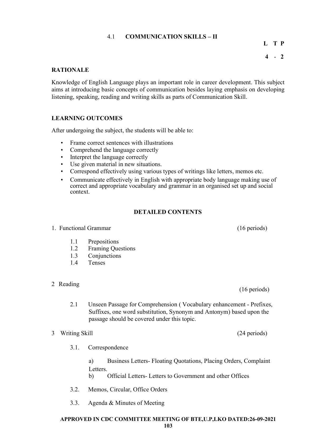 SYLLABUS FOR SEMESTER SYSTEM EFFECTIVE FROM (2021-2022) - CHEMICAL ENGINEERING (PETRO CHEMICAL) - Page 103