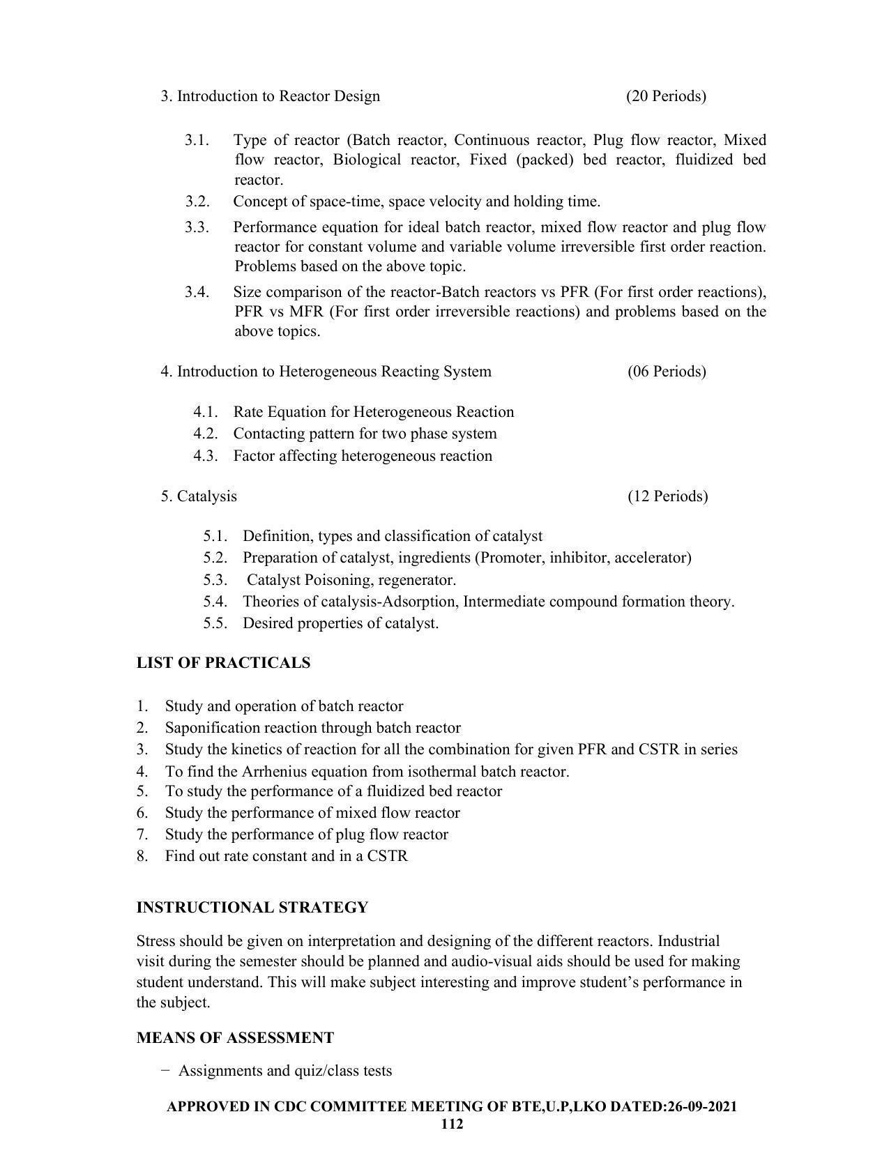 SYLLABUS FOR SEMESTER SYSTEM EFFECTIVE FROM (2021-2022) - CHEMICAL ENGINEERING (PETRO CHEMICAL) - Page 112