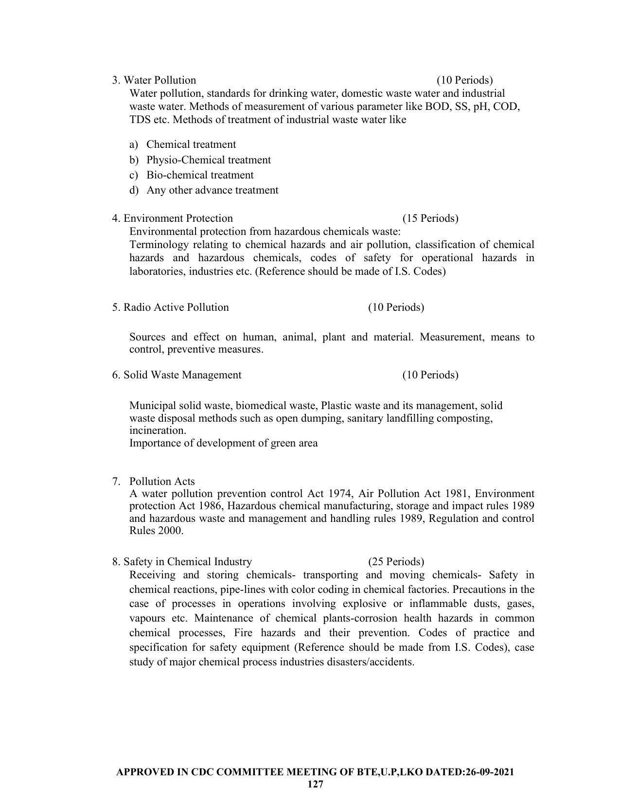 SYLLABUS FOR SEMESTER SYSTEM EFFECTIVE FROM (2021-2022) - CHEMICAL ENGINEERING (PETRO CHEMICAL) - Page 127
