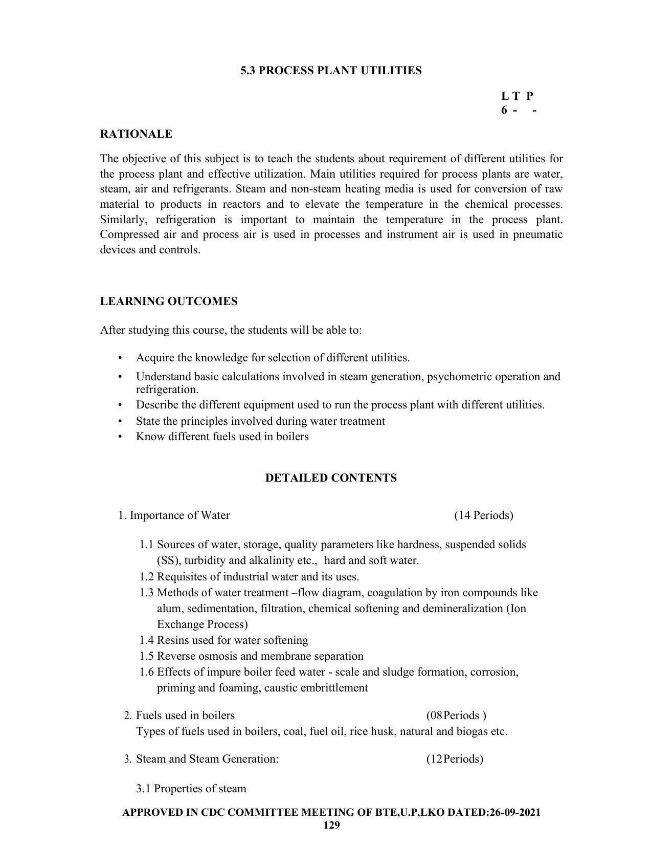 SYLLABUS FOR SEMESTER SYSTEM EFFECTIVE FROM (2021-2022) - CHEMICAL ENGINEERING (PETRO CHEMICAL) - Page 129