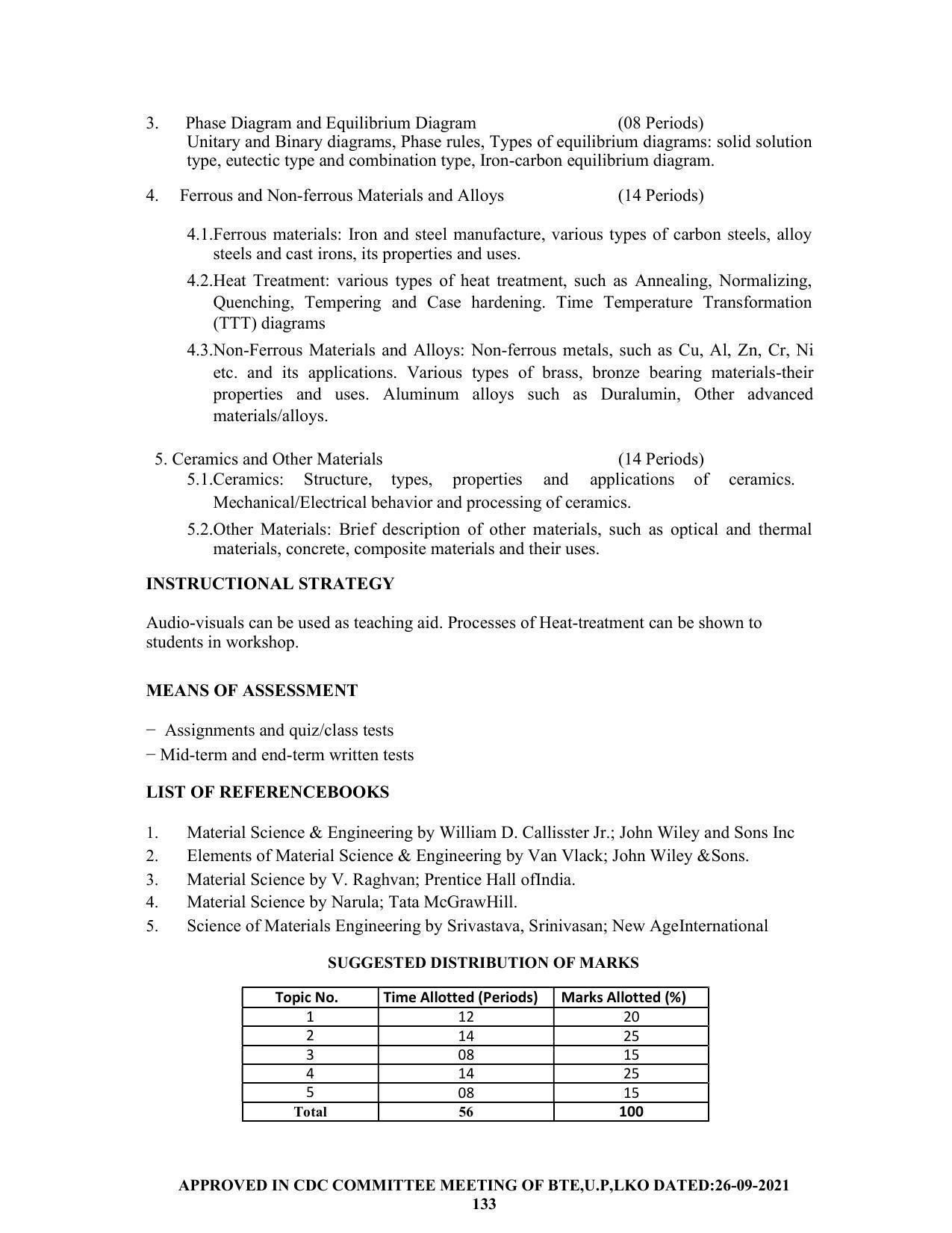 SYLLABUS FOR SEMESTER SYSTEM EFFECTIVE FROM (2021-2022) - CHEMICAL ENGINEERING (PETRO CHEMICAL) - Page 133