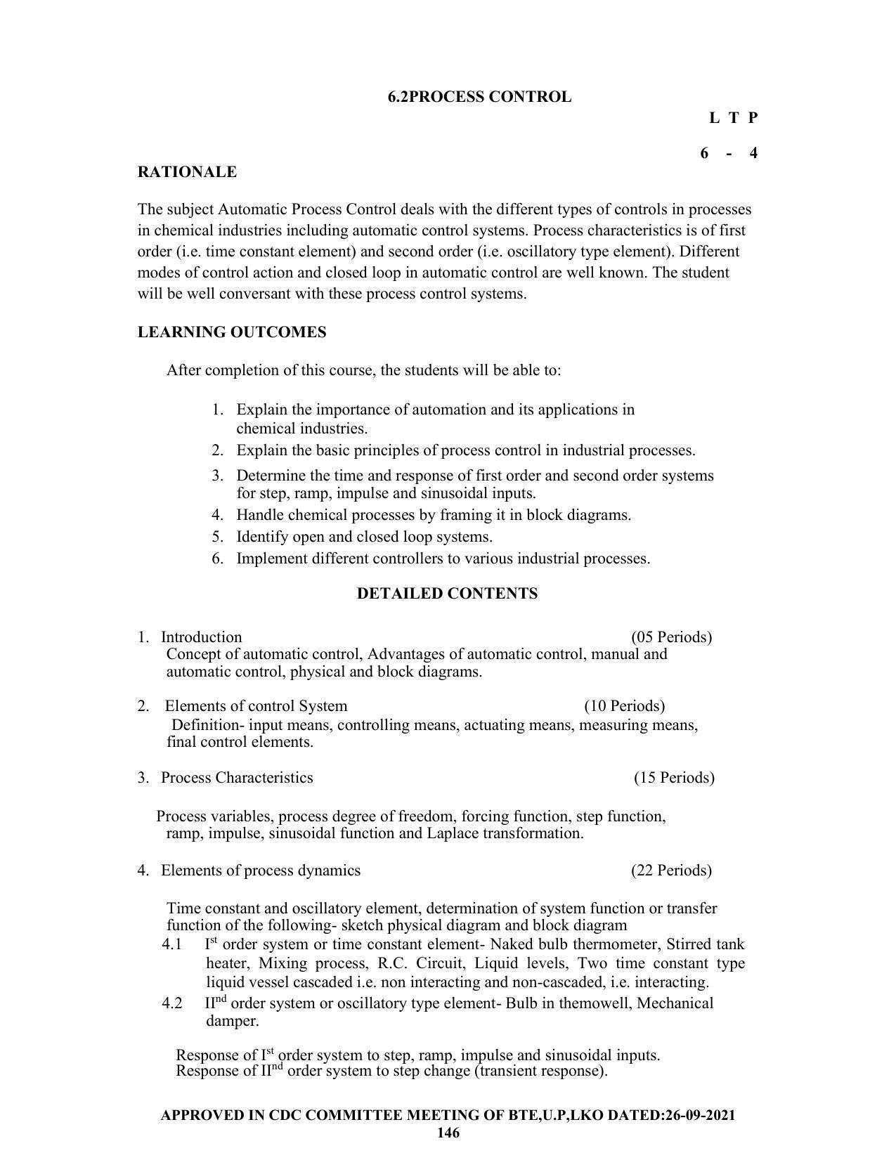 SYLLABUS FOR SEMESTER SYSTEM EFFECTIVE FROM (2021-2022) - CHEMICAL ENGINEERING (PETRO CHEMICAL) - Page 146