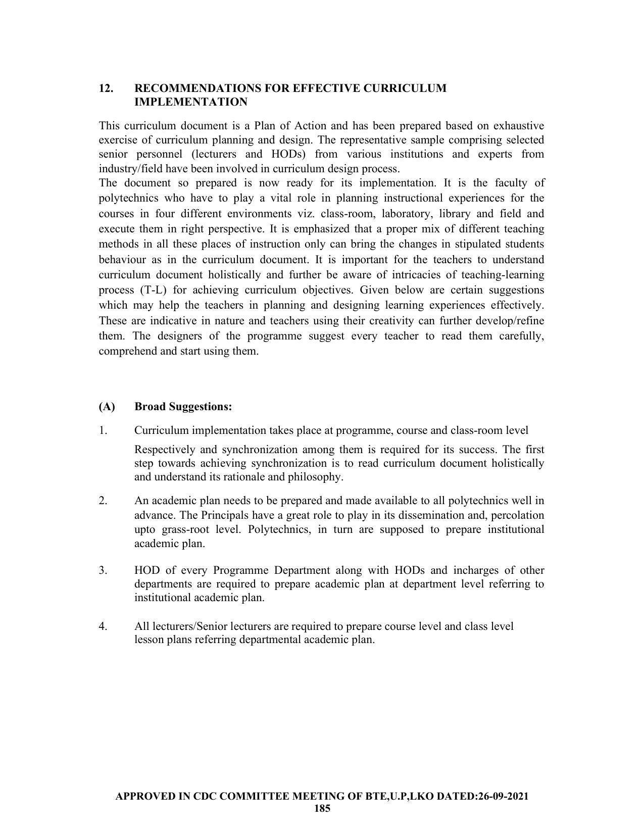 SYLLABUS FOR SEMESTER SYSTEM EFFECTIVE FROM (2021-2022) - CHEMICAL ENGINEERING (PETRO CHEMICAL) - Page 185