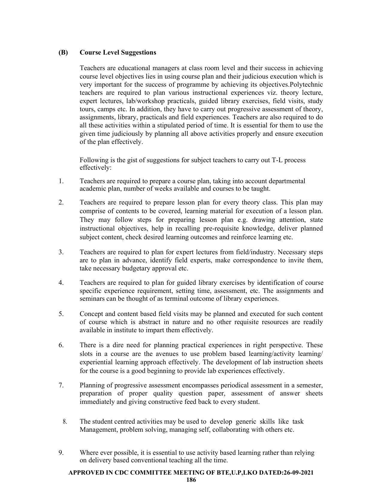 SYLLABUS FOR SEMESTER SYSTEM EFFECTIVE FROM (2021-2022) - CHEMICAL ENGINEERING (PETRO CHEMICAL) - Page 186