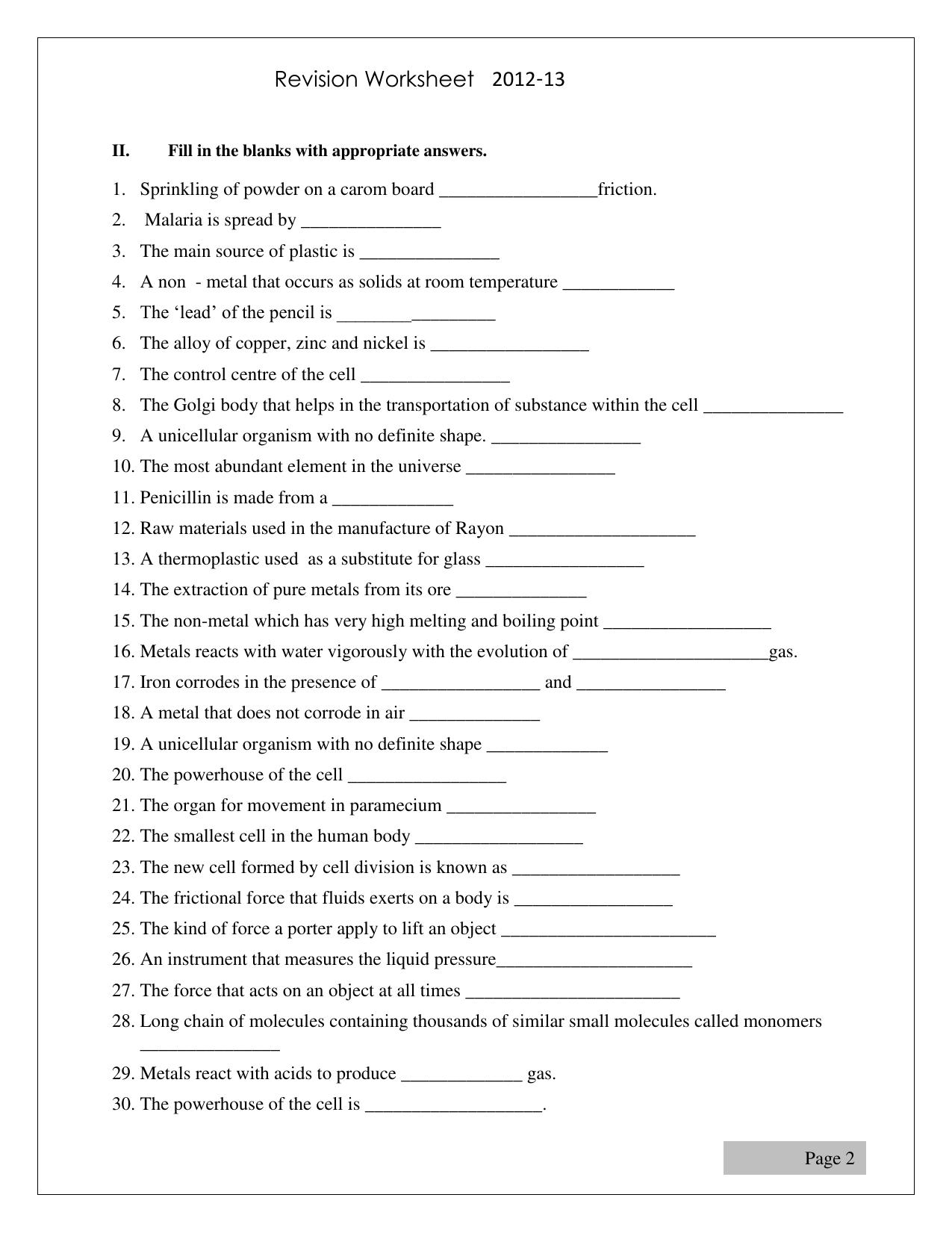EVS Worksheet Understanding Secularism CBSE Class 8 2015 - Page 2