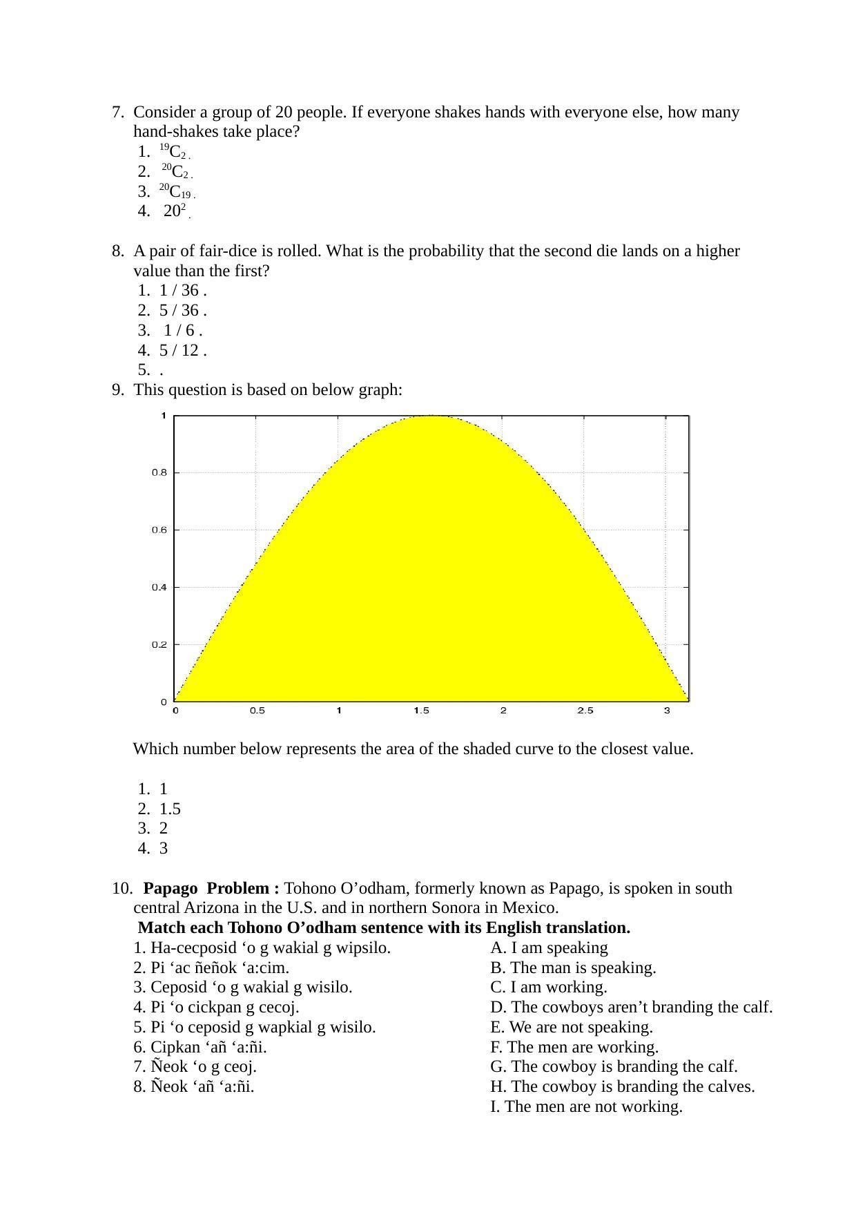IIITH UGEE REAP Sample Questions - Page 3