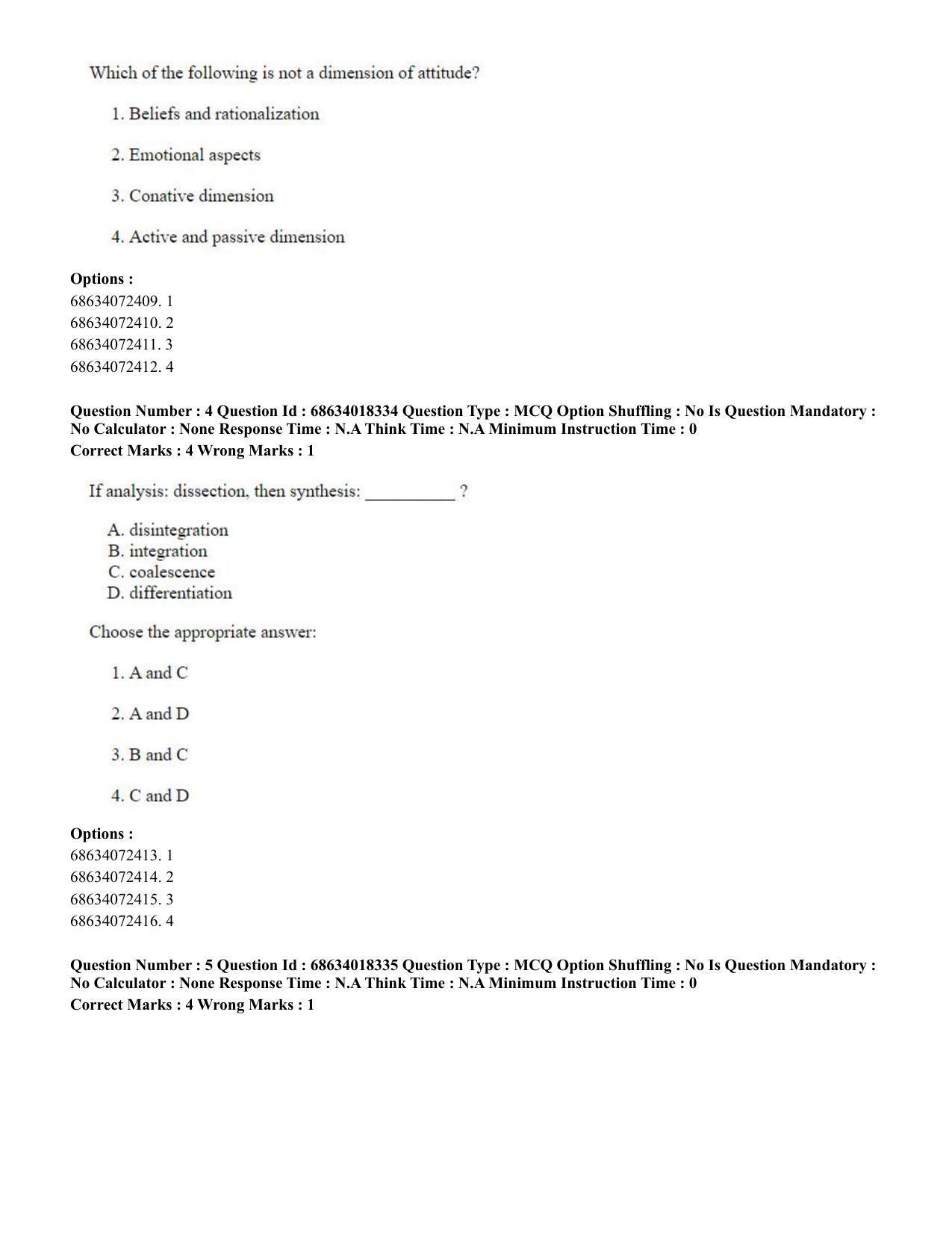 CUET PG 2023: LAQP12 – German(ENG) - Shift 3 (13-06-2023) Question Paper - Page 8