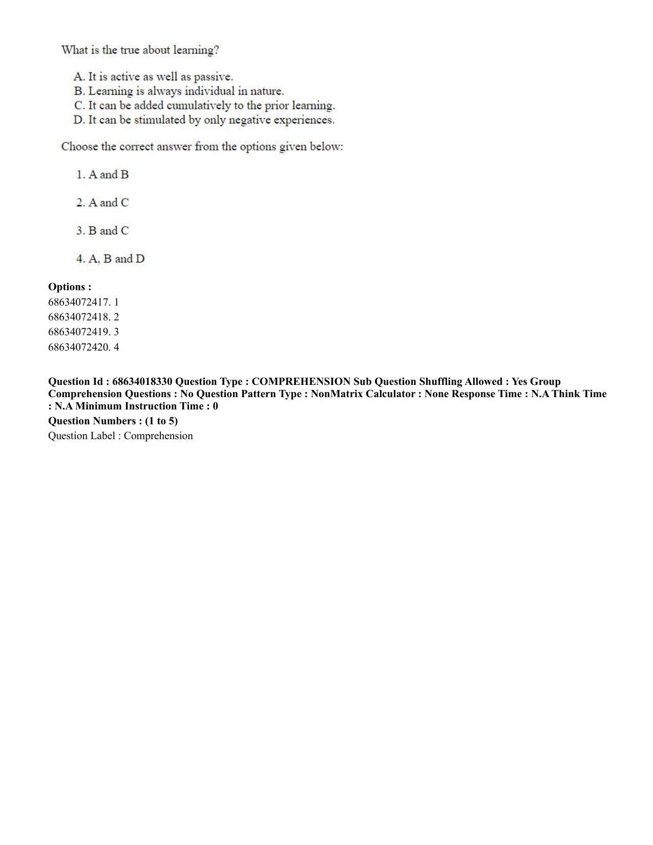 CUET PG 2023: LAQP12 – German(ENG) - Shift 3 (13-06-2023) Question Paper - Page 9