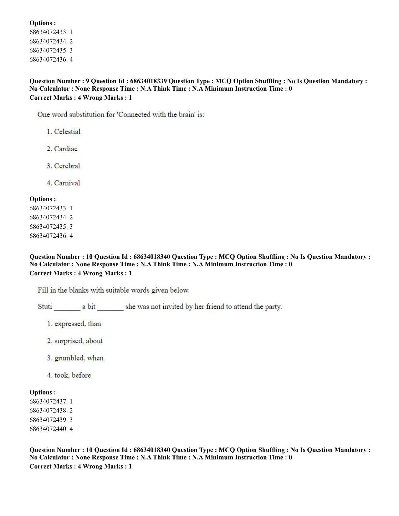 CUET PG 2023: LAQP12 – German(ENG) - Shift 3 (13-06-2023) Question Paper - Page 18