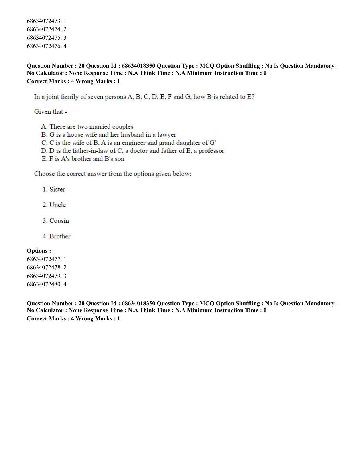 CUET PG 2023: LAQP12 – German(ENG) - Shift 3 (13-06-2023) Question Paper - Page 33