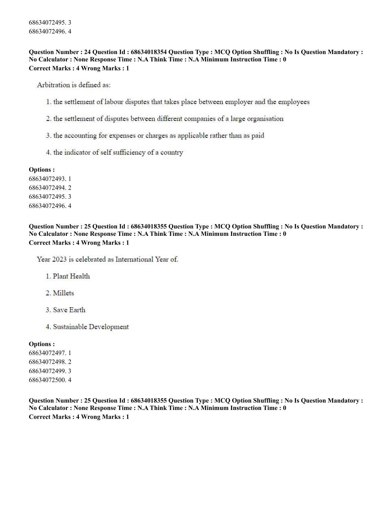 CUET PG 2023: LAQP12 – German(ENG) - Shift 3 (13-06-2023) Question Paper - Page 40