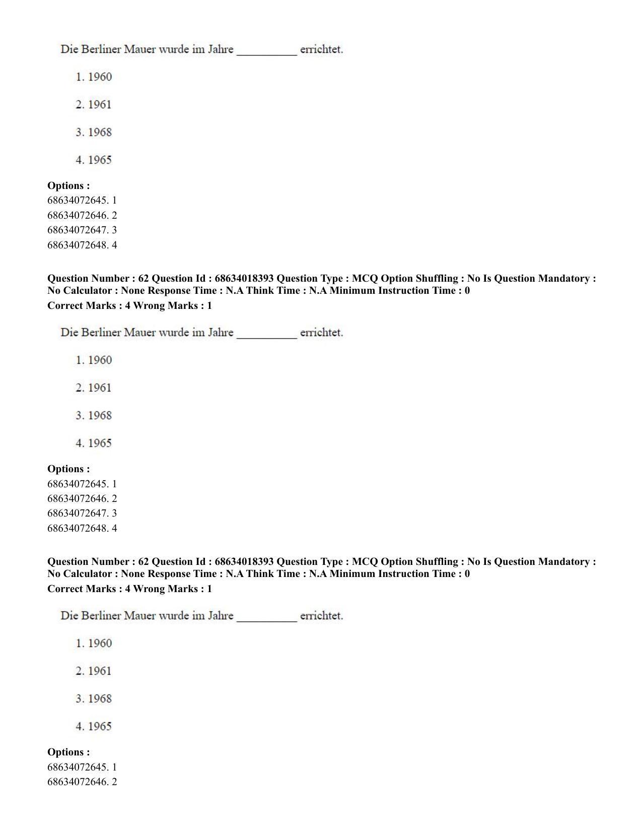 CUET PG 2023: LAQP12 – German(ENG) - Shift 3 (13-06-2023) Question Paper - Page 91