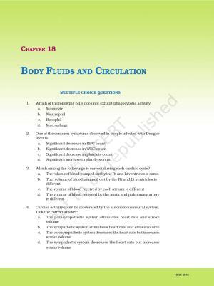 NCERT Exemplar Book for Class 11 Biology: Chapter 18 Body Fluids and Circulation