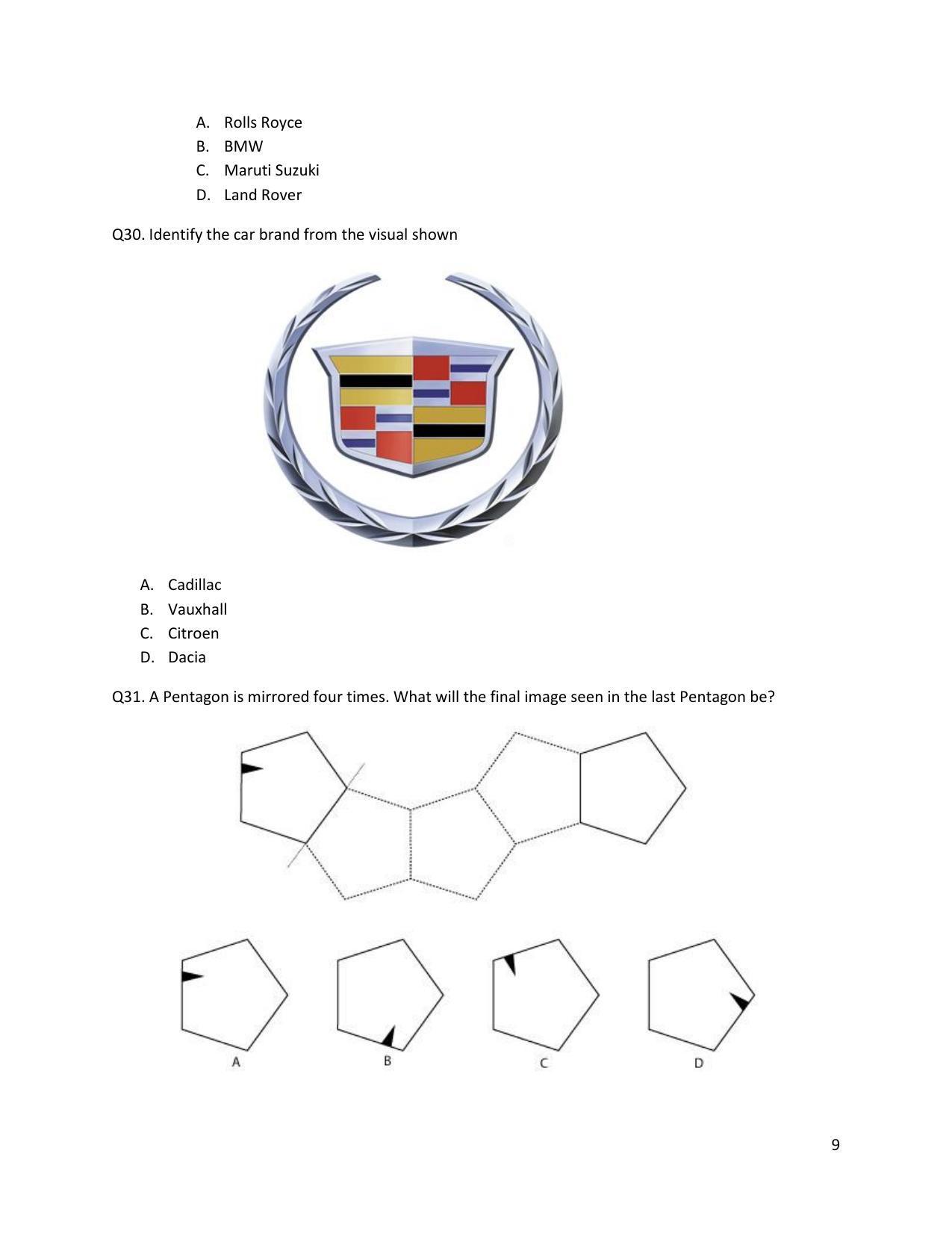 CEED 2014 Question Paper - Page 10