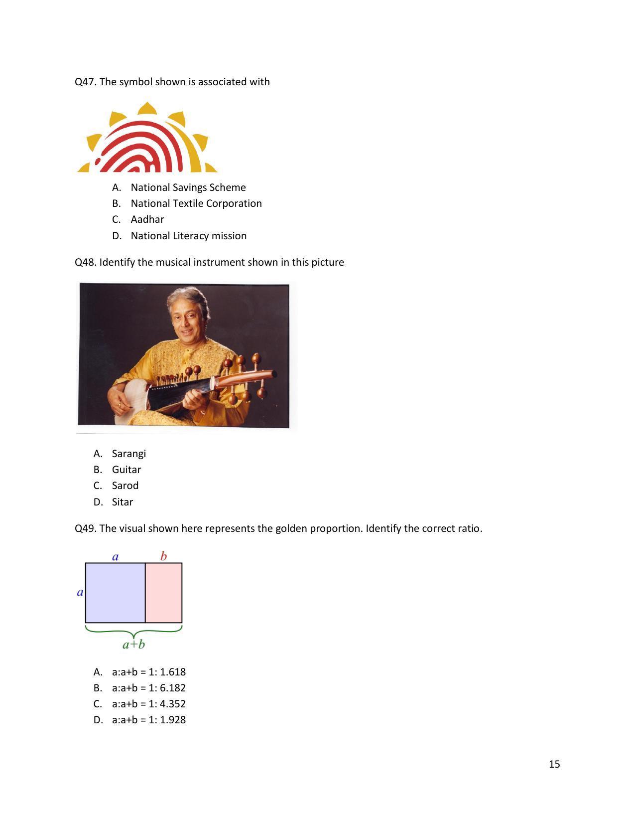 CEED 2014 Question Paper - Page 16