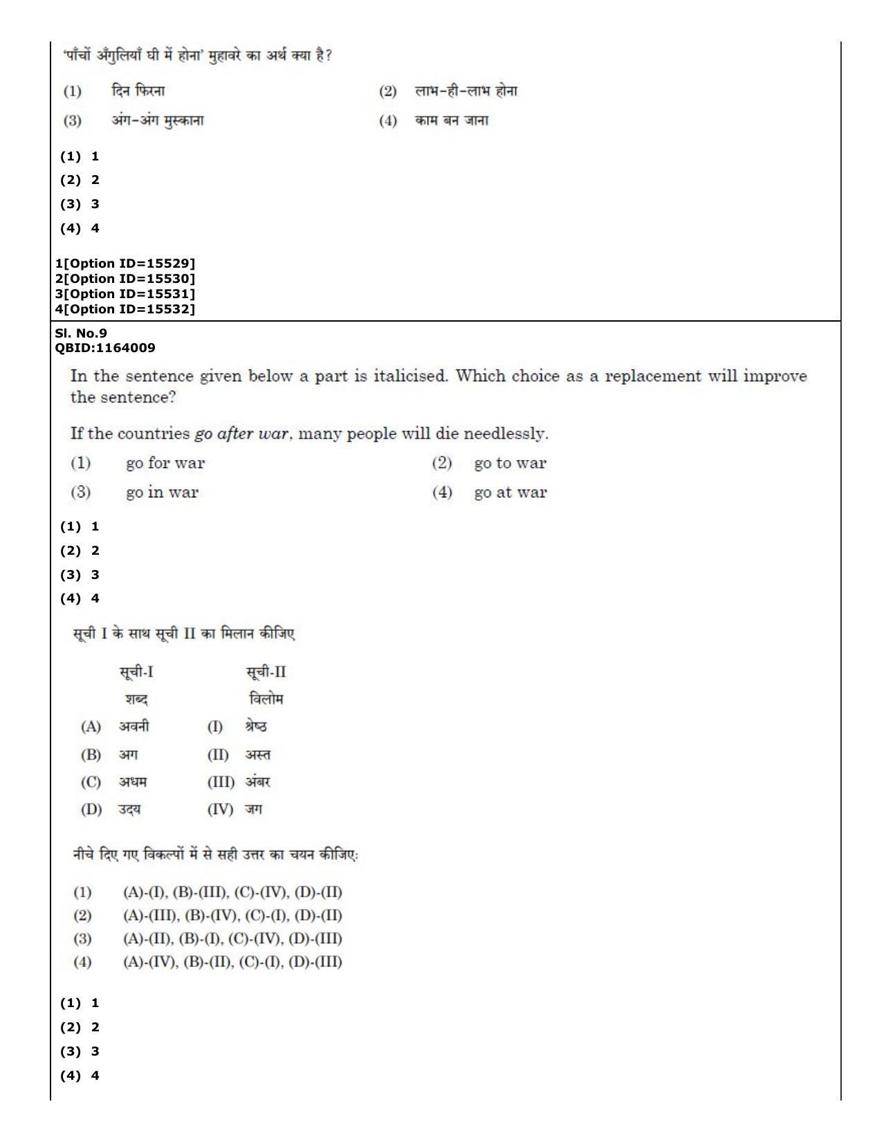 CUET (PG) 2022: PGQP-40 General (06-09-2022) Question Paper - Page 6