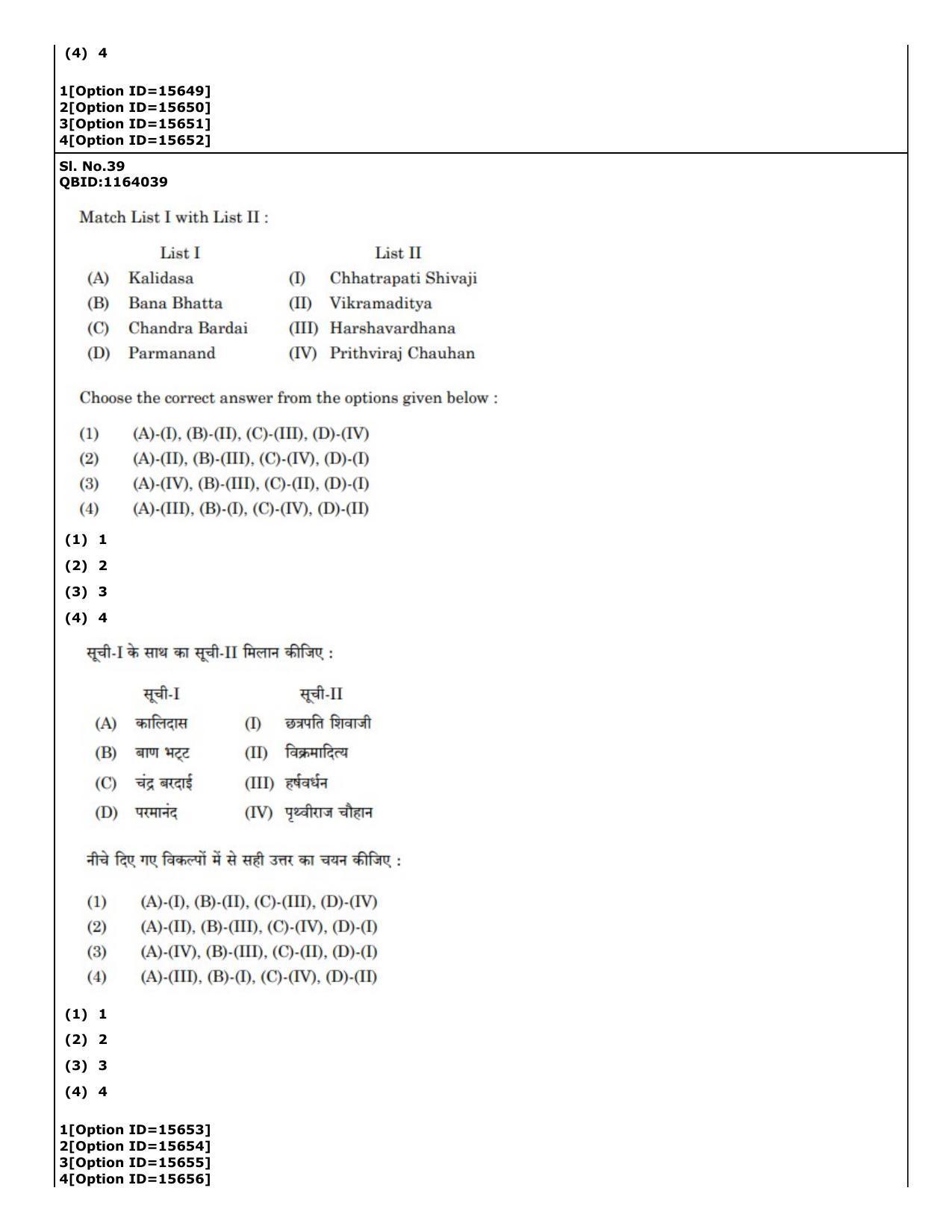 CUET (PG) 2022: PGQP-40 General (06-09-2022) Question Paper - Page 33