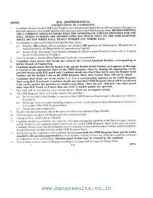AP ECET 2016 BSC Mathematics Old Previous Question Papers