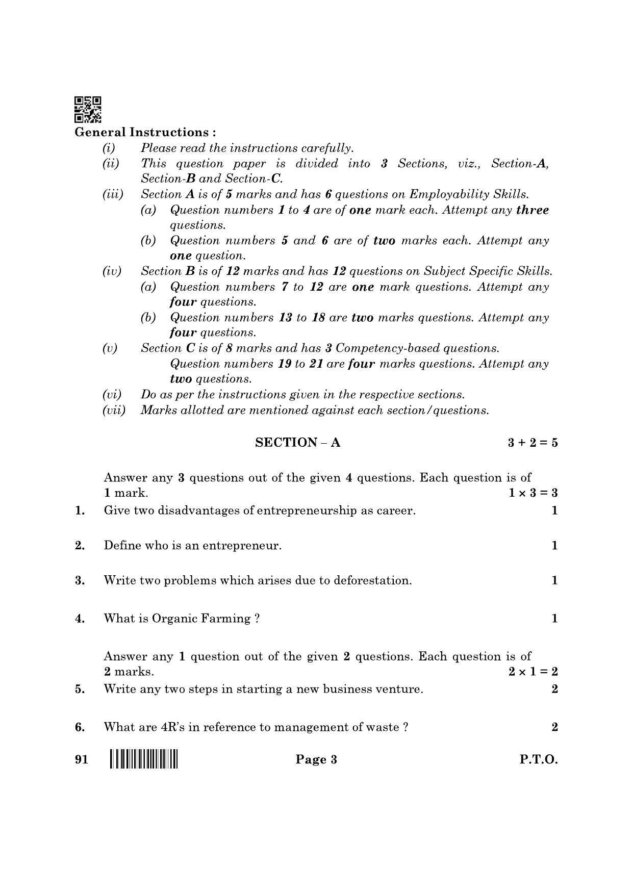 CBSE Class 10 91 Automotive 2022 Question Paper - Page 3