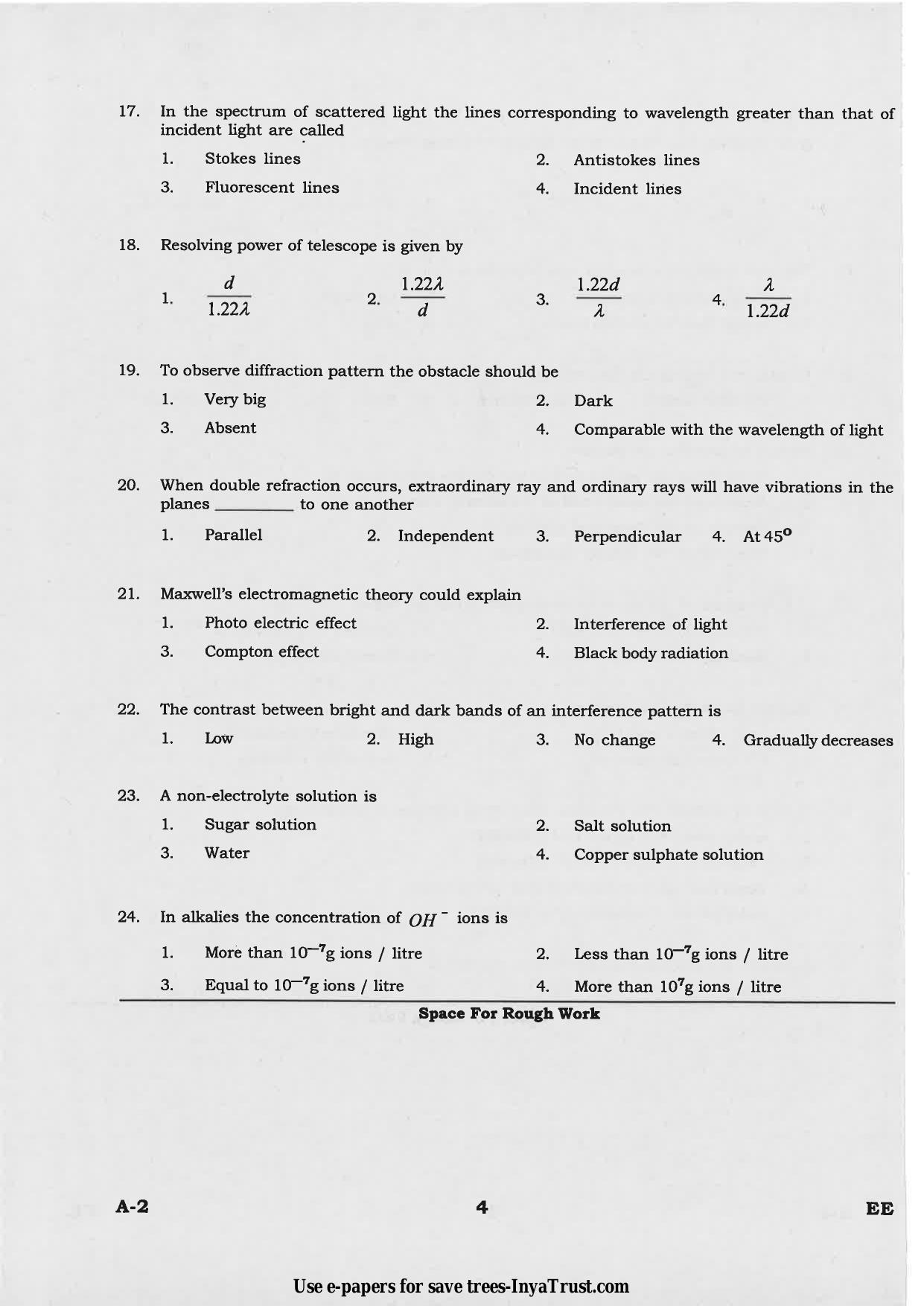 Karnataka Diploma CET- 2015 Electrical and Electronics Engineering Question Paper - Page 4