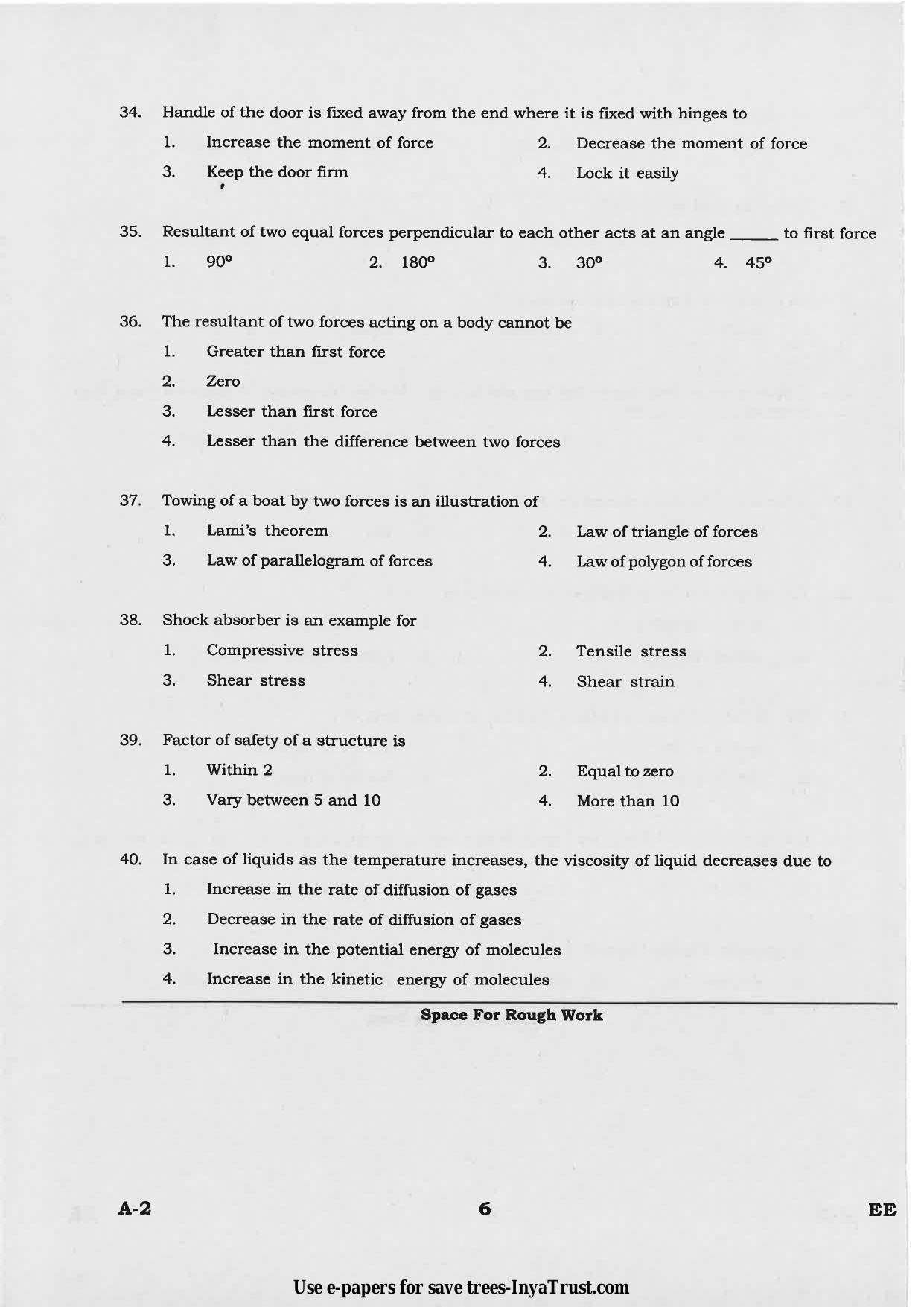 Karnataka Diploma CET- 2015 Electrical and Electronics Engineering Question Paper - Page 6