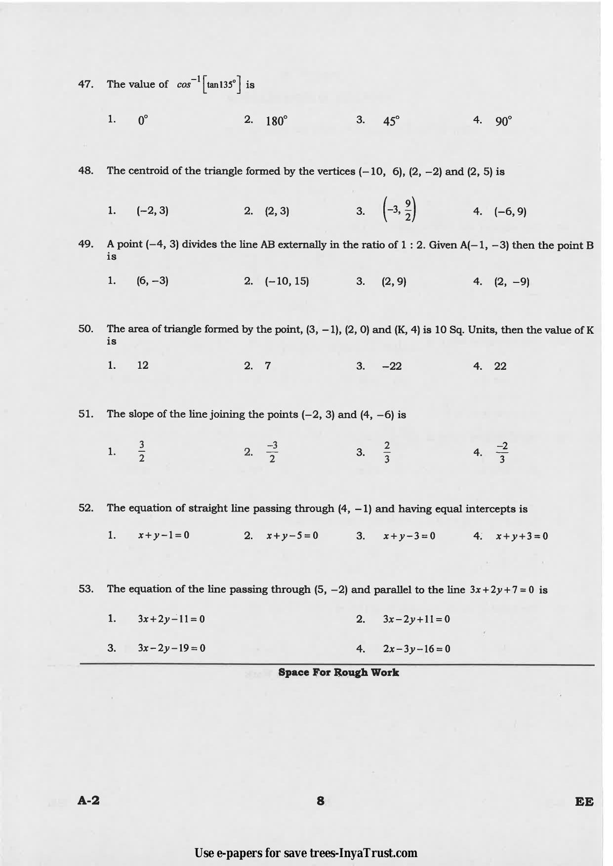Karnataka Diploma CET- 2015 Electrical and Electronics Engineering Question Paper - Page 8