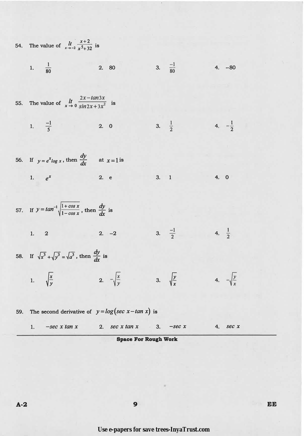 Karnataka Diploma CET- 2015 Electrical and Electronics Engineering Question Paper - Page 9