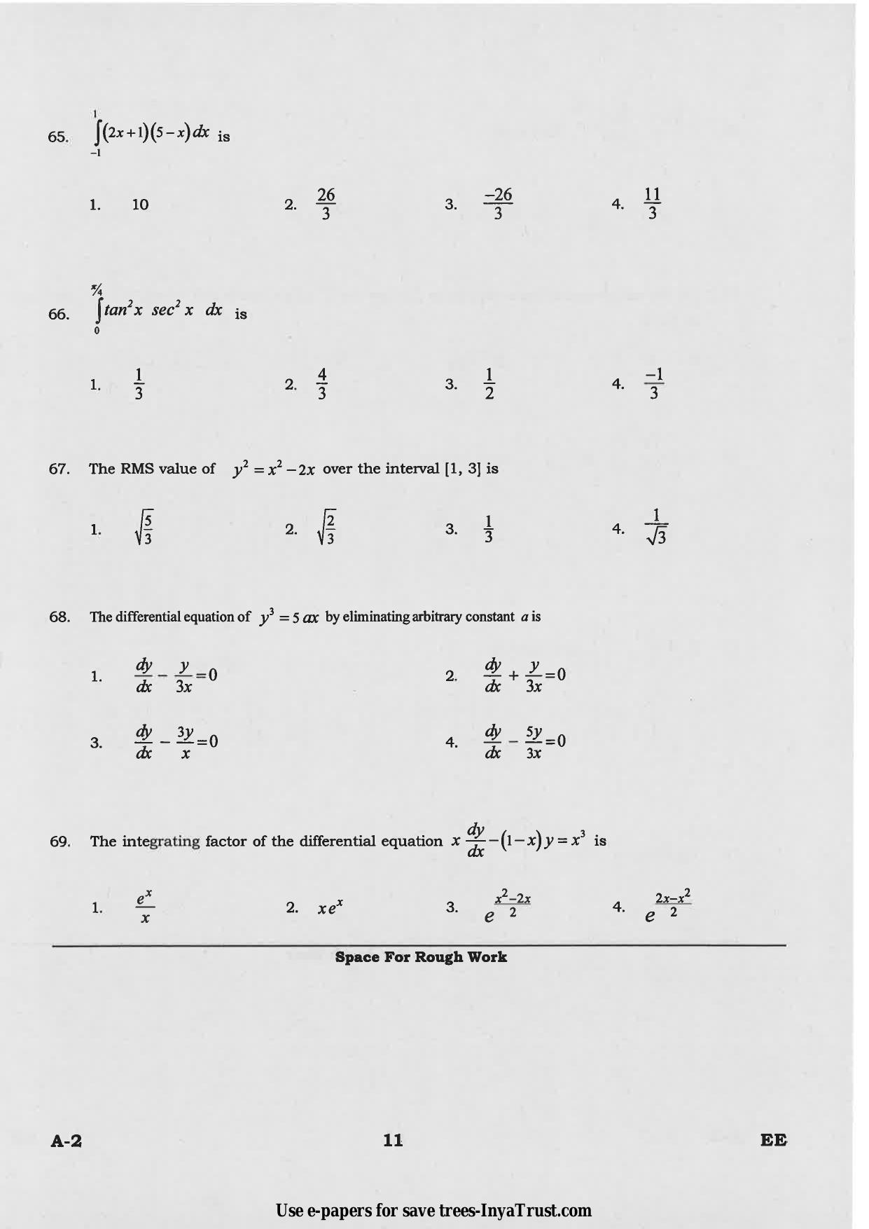 Karnataka Diploma CET- 2015 Electrical and Electronics Engineering Question Paper - Page 11