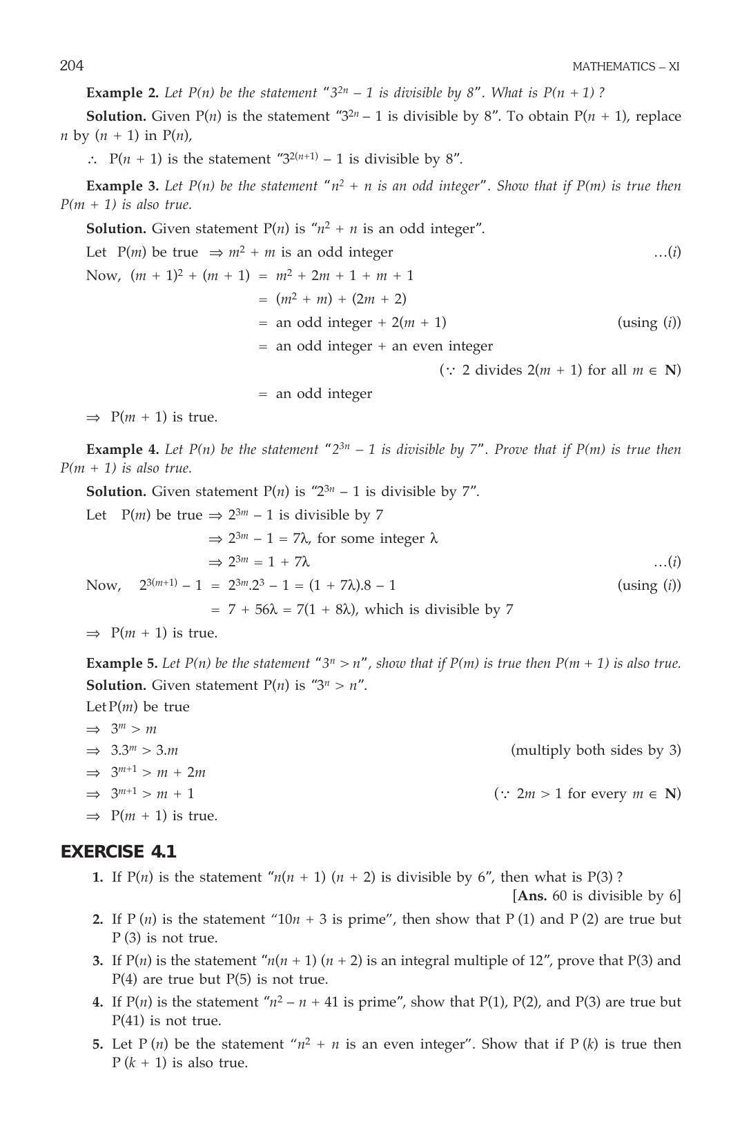 ML Aggarwal Class 11 Solutions: Principle of Mathematical Induction - Page 2