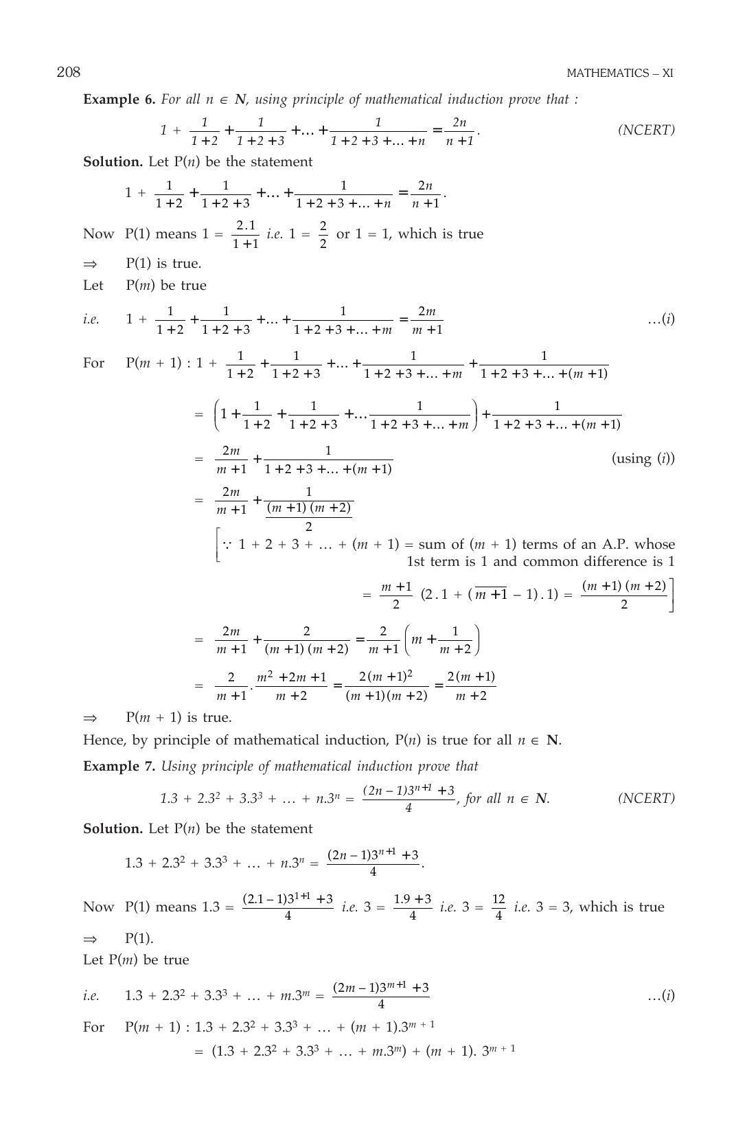 ML Aggarwal Class 11 Solutions: Principle of Mathematical Induction - Page 6