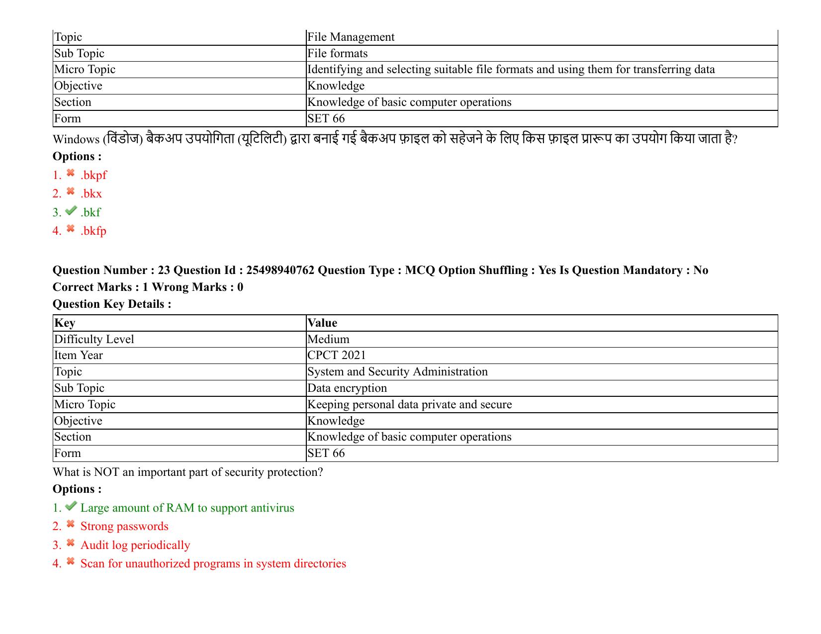MP CPCT 07 August 2021 Question Paper English Shift 1 - Page 28