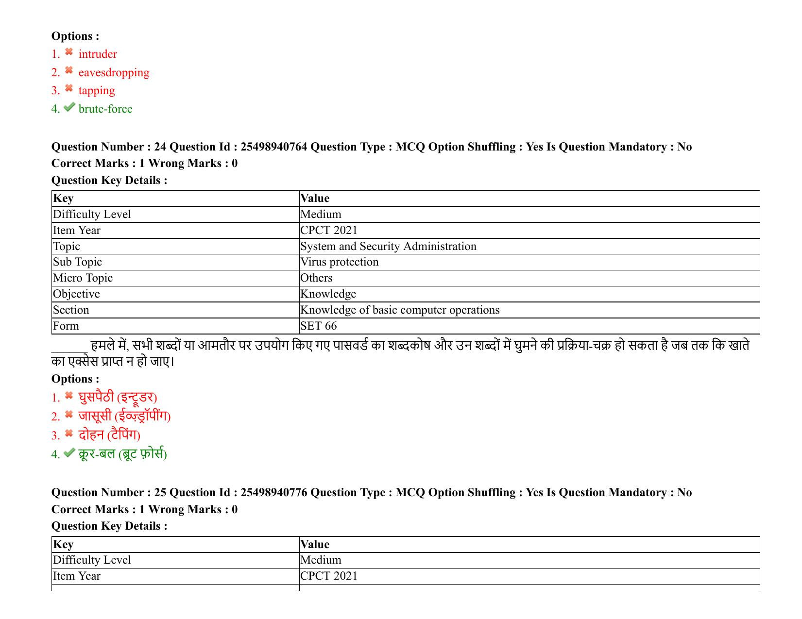 MP CPCT 07 August 2021 Question Paper English Shift 1 - Page 30