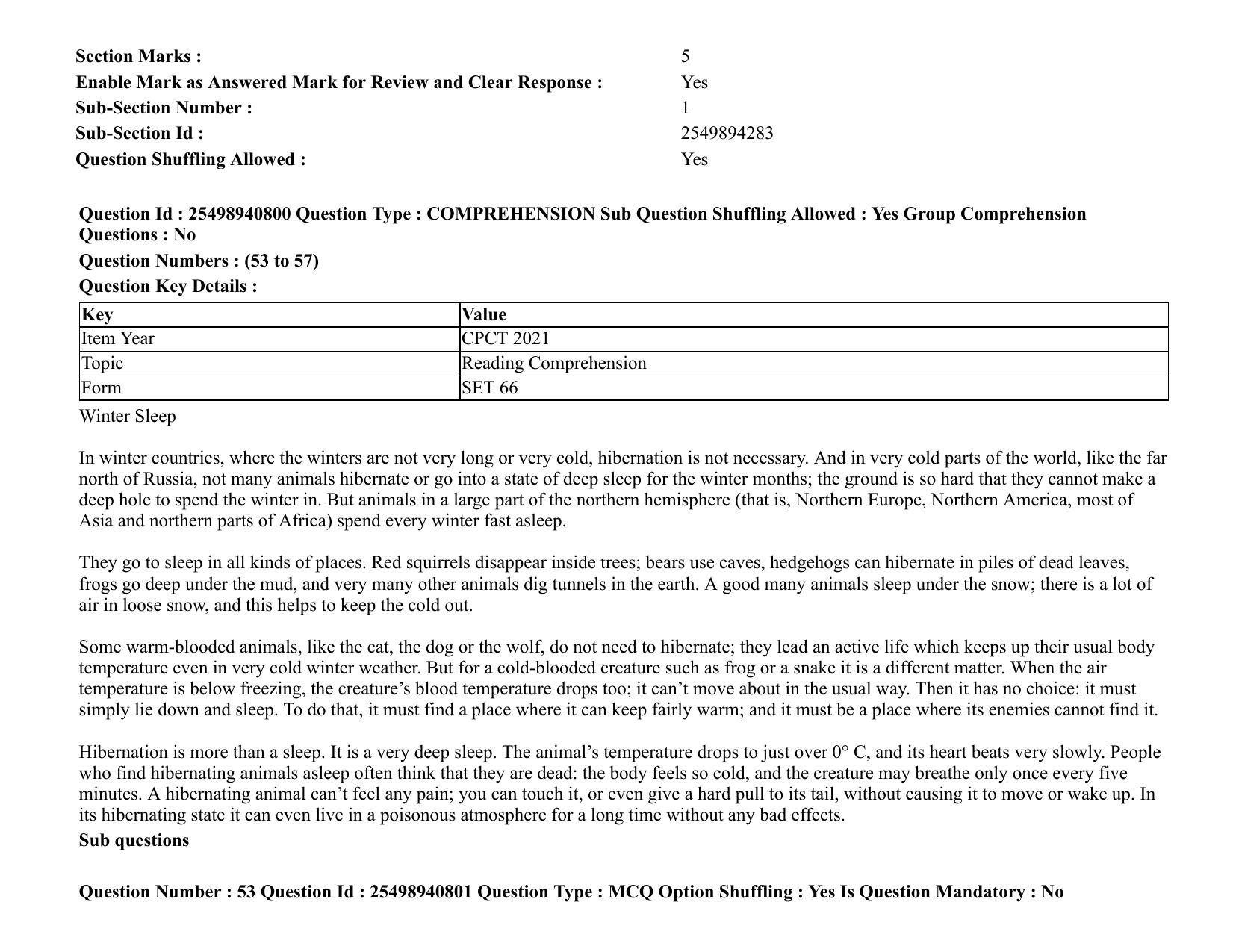 MP CPCT 07 August 2021 Question Paper English Shift 1 - Page 64