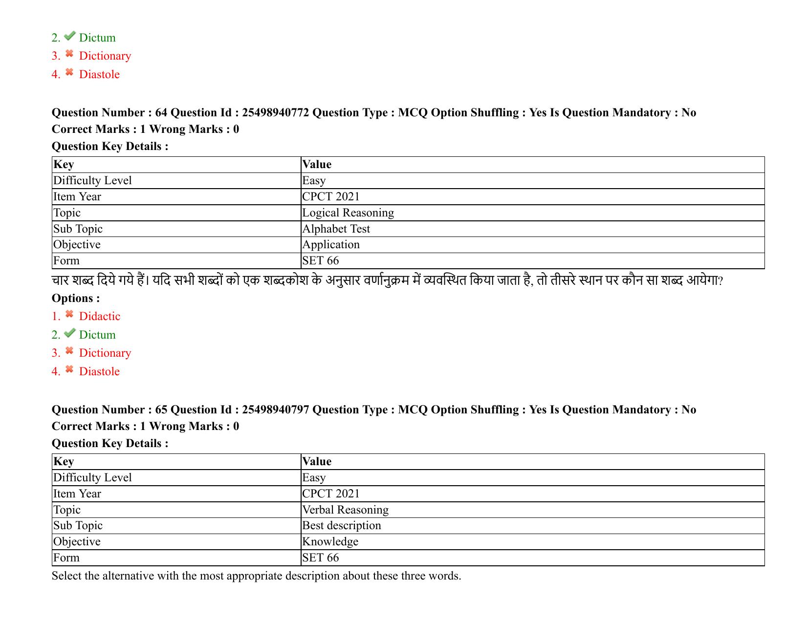 MP CPCT 07 August 2021 Question Paper English Shift 1 - Page 79