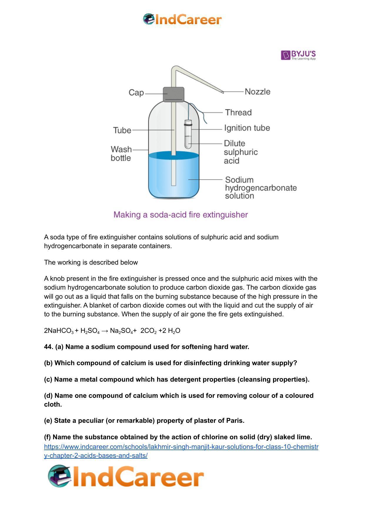 Lakhmir Singh Manjit Kaur Solutions for Class 10 Chemistry: Chapter 2- Acids, Bases and Salts - Page 52