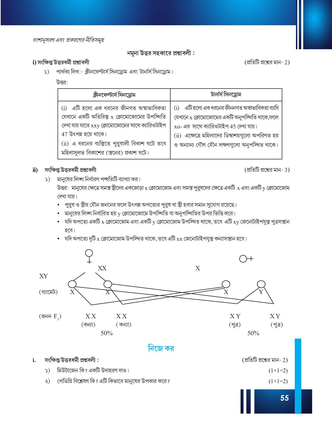 Tripura Board Class 12 Biology Bengali Workbooks - Page 61
