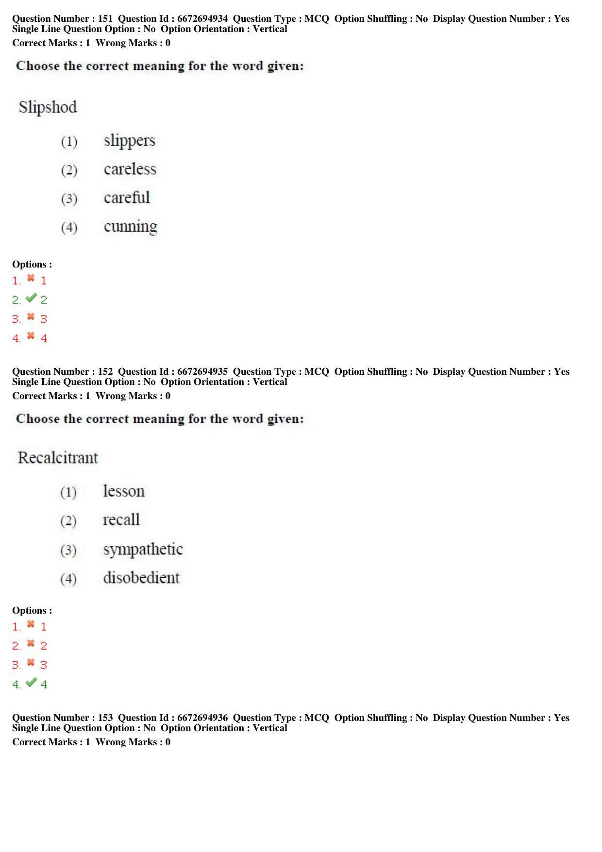 TS ICET 2019 Question Paper 1 - May 23, 2019 - Page 151